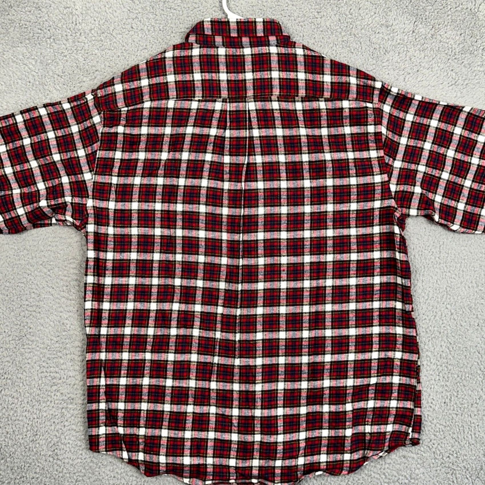 Croft & Barrow Craft & Barrow Shirt Plaid Button-Up Long Sleeve Flannel Red Size US L / EU 52-54 / 3 - 3 Thumbnail