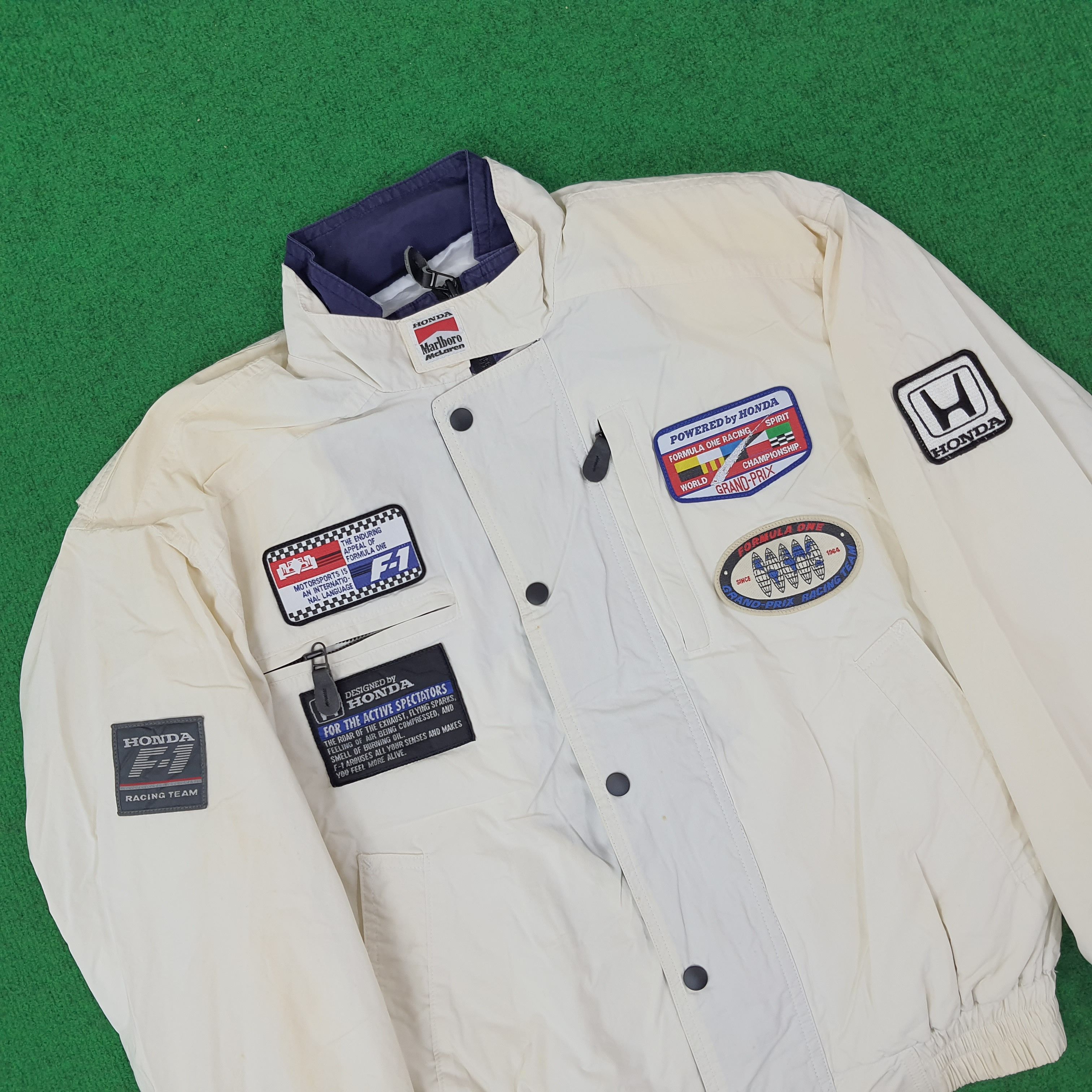Honda Vintage HONDA F1 Japan Motorsports Racing Jacket C246N20 Size US L / EU 52-54 / 3 - 2 Thumbnail
