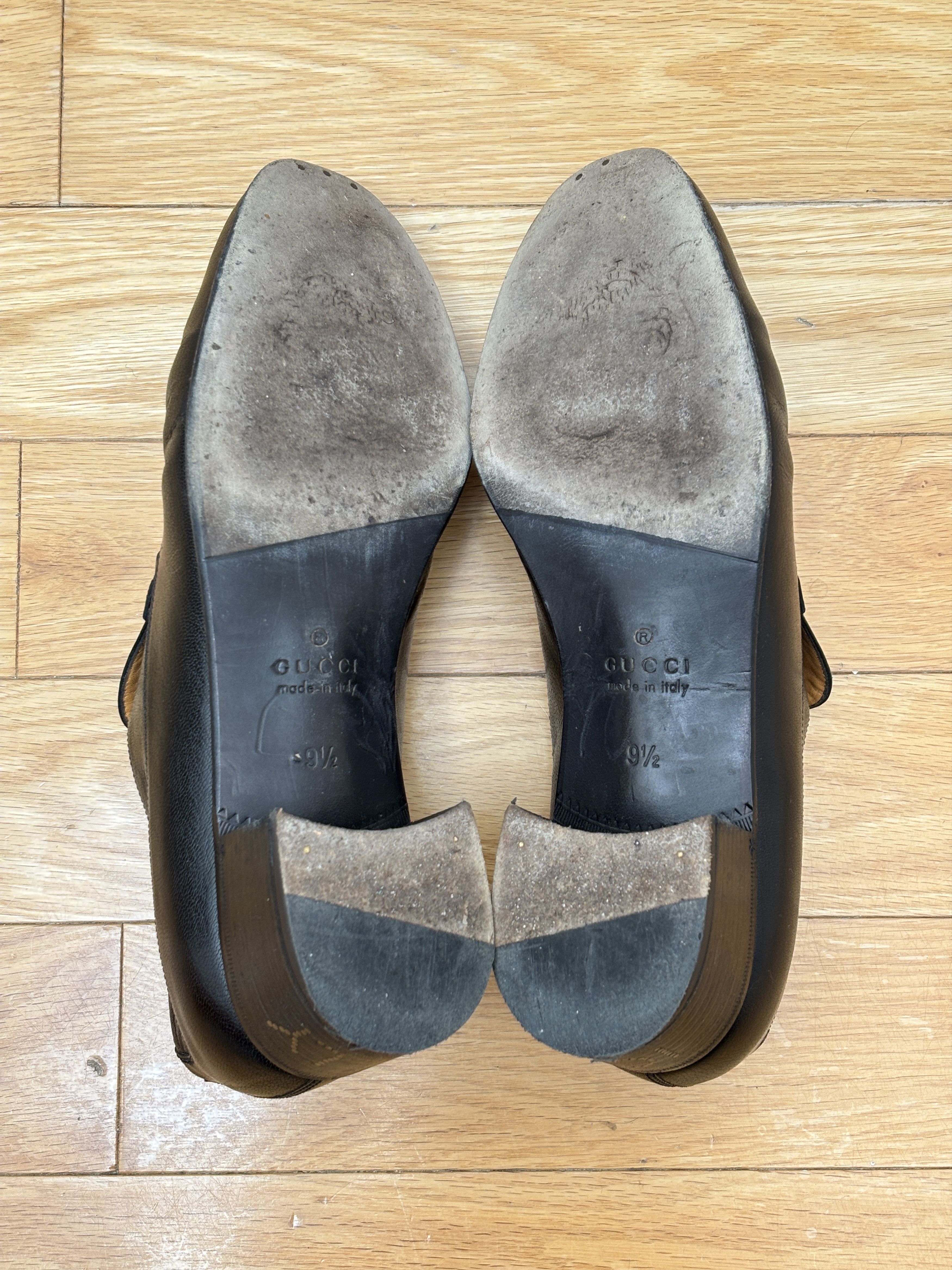 Gucci Gucci Black Leather Chain Loafers US9.5 Size US 9.5 / EU 42-43 - 6 Thumbnail