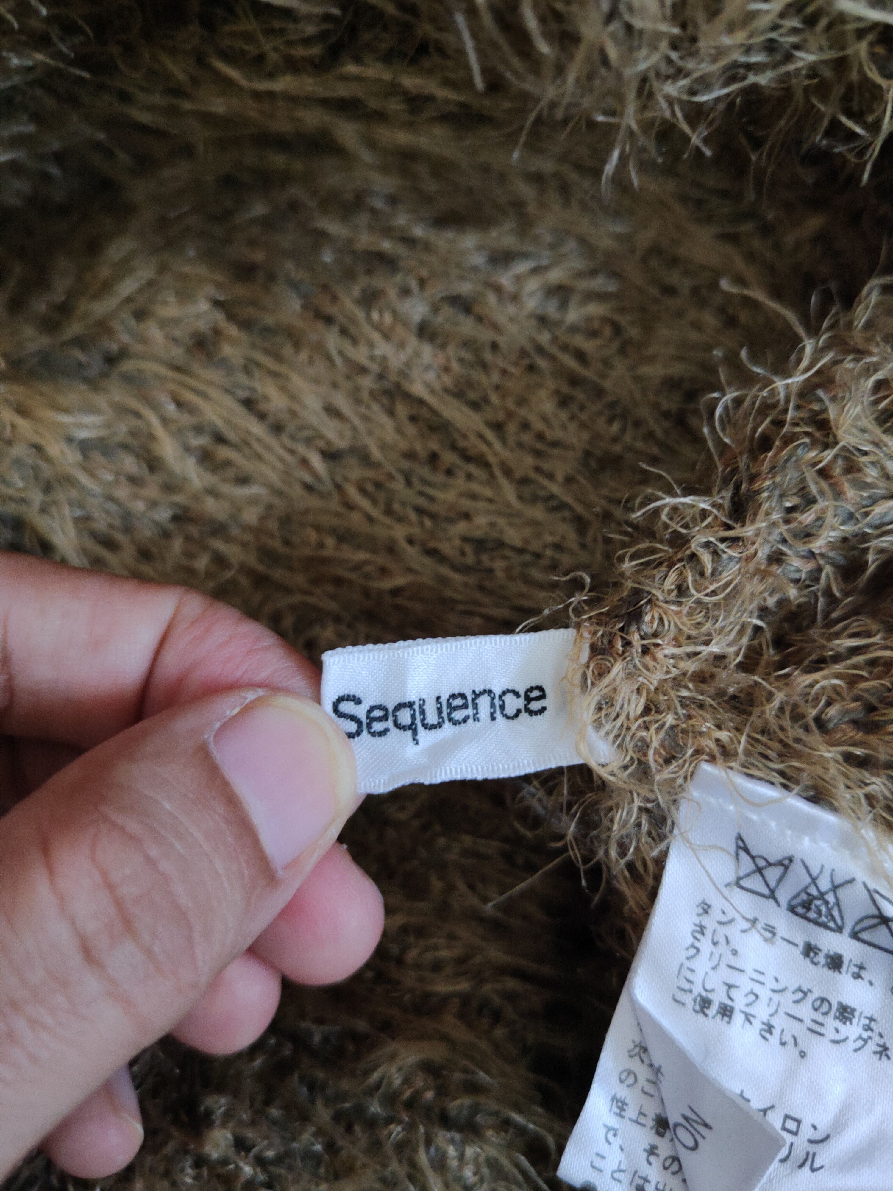 Homespun Knitwear Prosperity Sequence Brown Fur Mohair Knitwear #S2160 Size US L / EU 52-54 / 3 - 13 Thumbnail