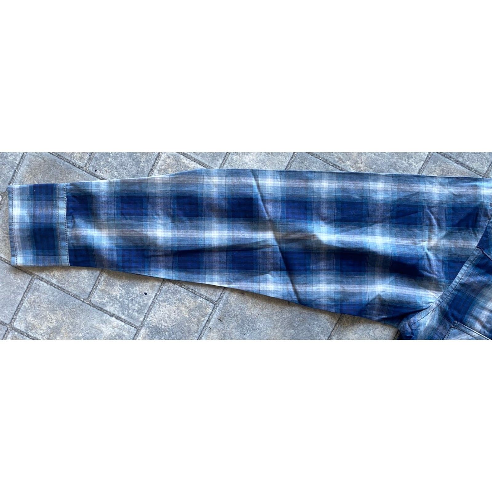 Wrangler Wrangler Shirt Western Plaid Snap Long Sleeve Blue S Men Regular Button-Up Shirt Size US S / EU 44-46 / 1 - 6 Thumbnail