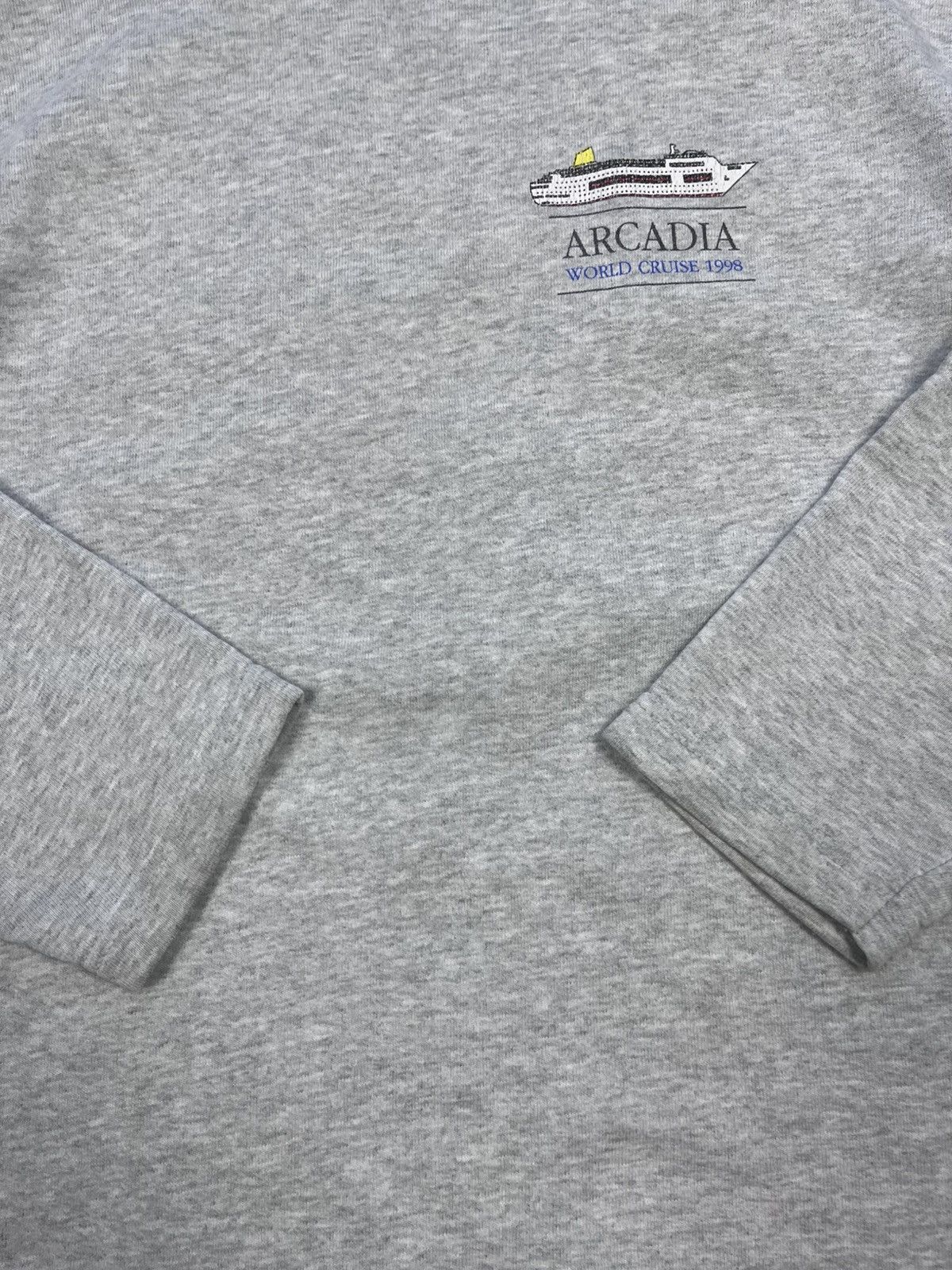 Vintage Vintage 90s Arcadia 1998 World Cruise logo map sweatshirt L Size US L / EU 52-54 / 3 - 3 Thumbnail