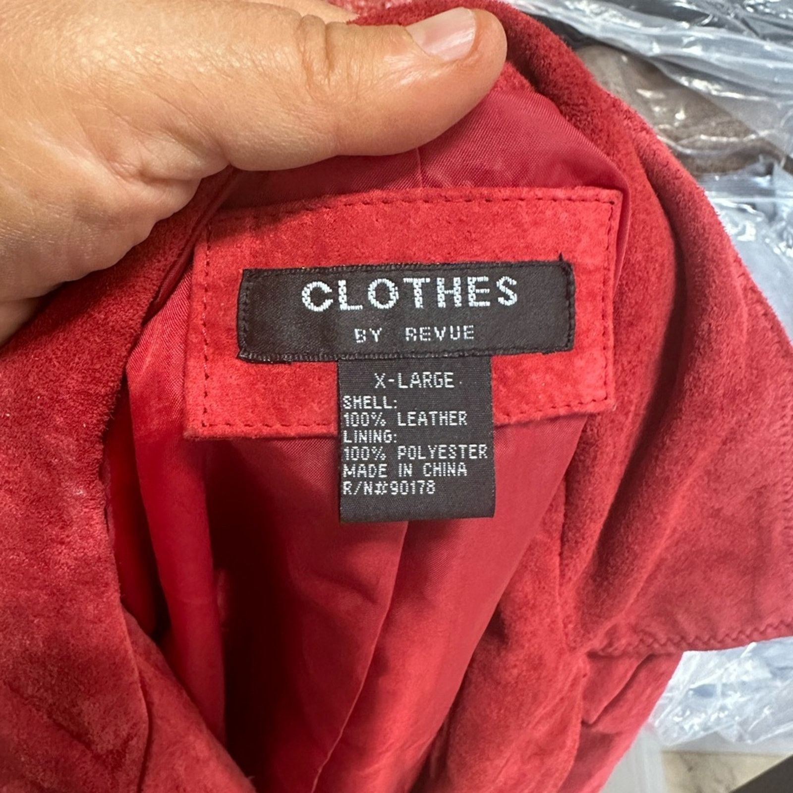 Vintage Vintage Revue Red Footloose Leather Jacket Size XL / US 12-14 / IT 48-50 - 3 Thumbnail