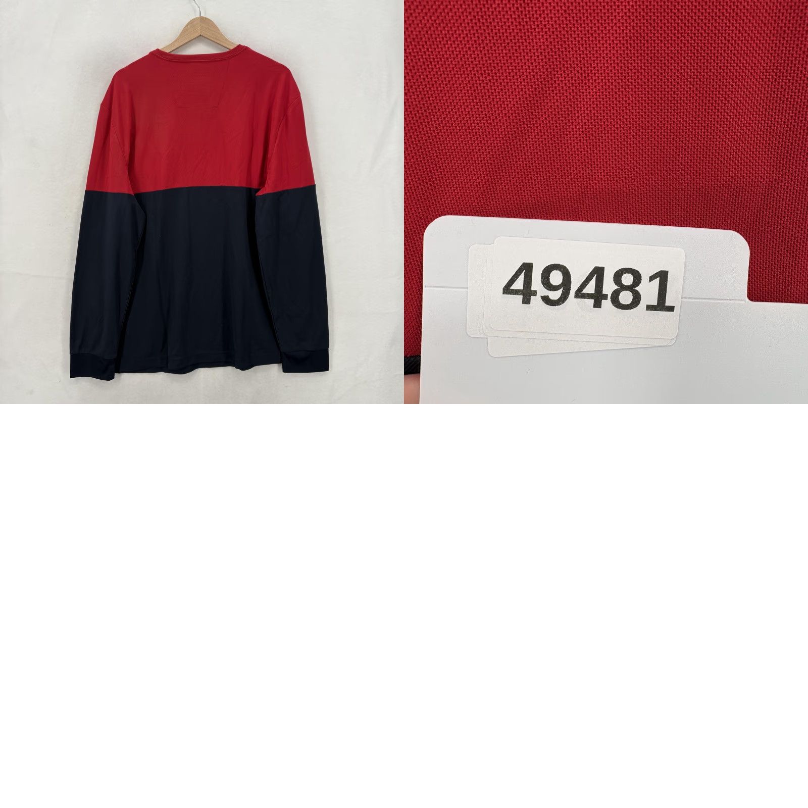 Nautica Nautica NAVTECH Long Sleeve Colorblock Shirt Mens XL Multicolor Crew Neck Performance Top Size US XL / EU 56 / 4 - 9 Thumbnail