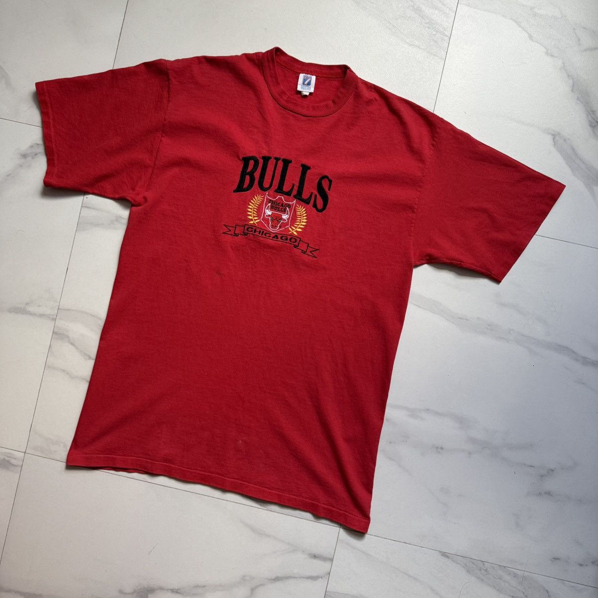 Logo 7 Vintage Logo 7 Chicago Bulls Embroidery T-Shirt Size US XL / EU 56 / 4 - 3 Thumbnail