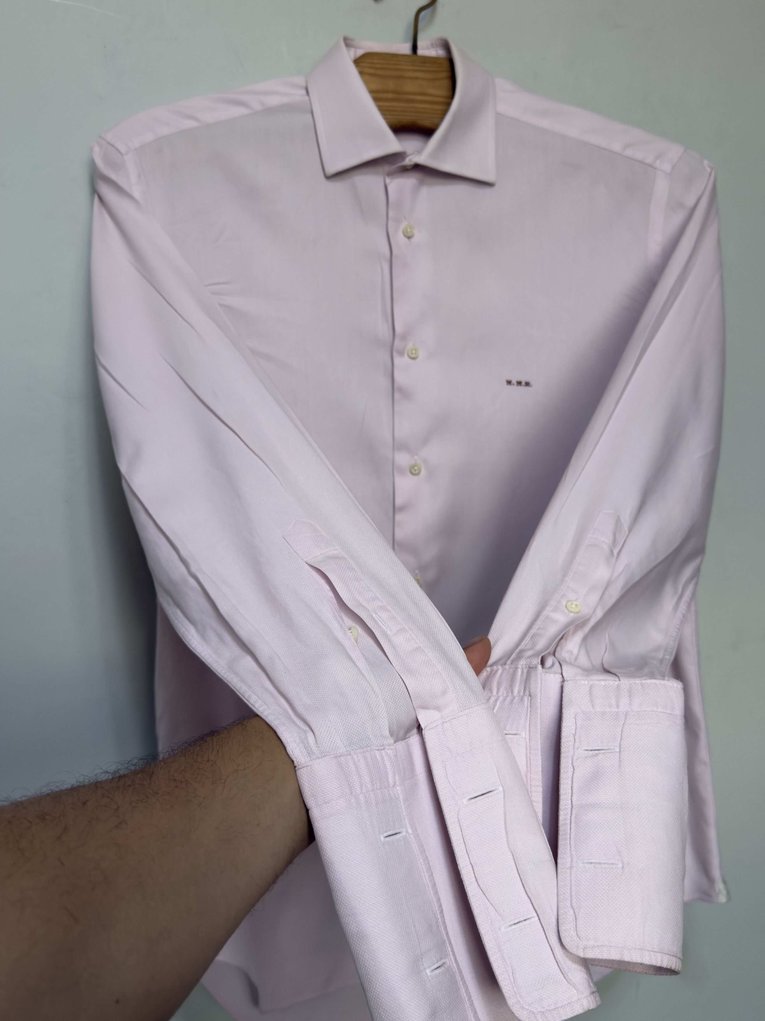 Ermenegildo Zegna 🔥 Ermenegildo zegna double cuff cotton shirt Size US L / EU 52-54 / 3 - 4 Thumbnail