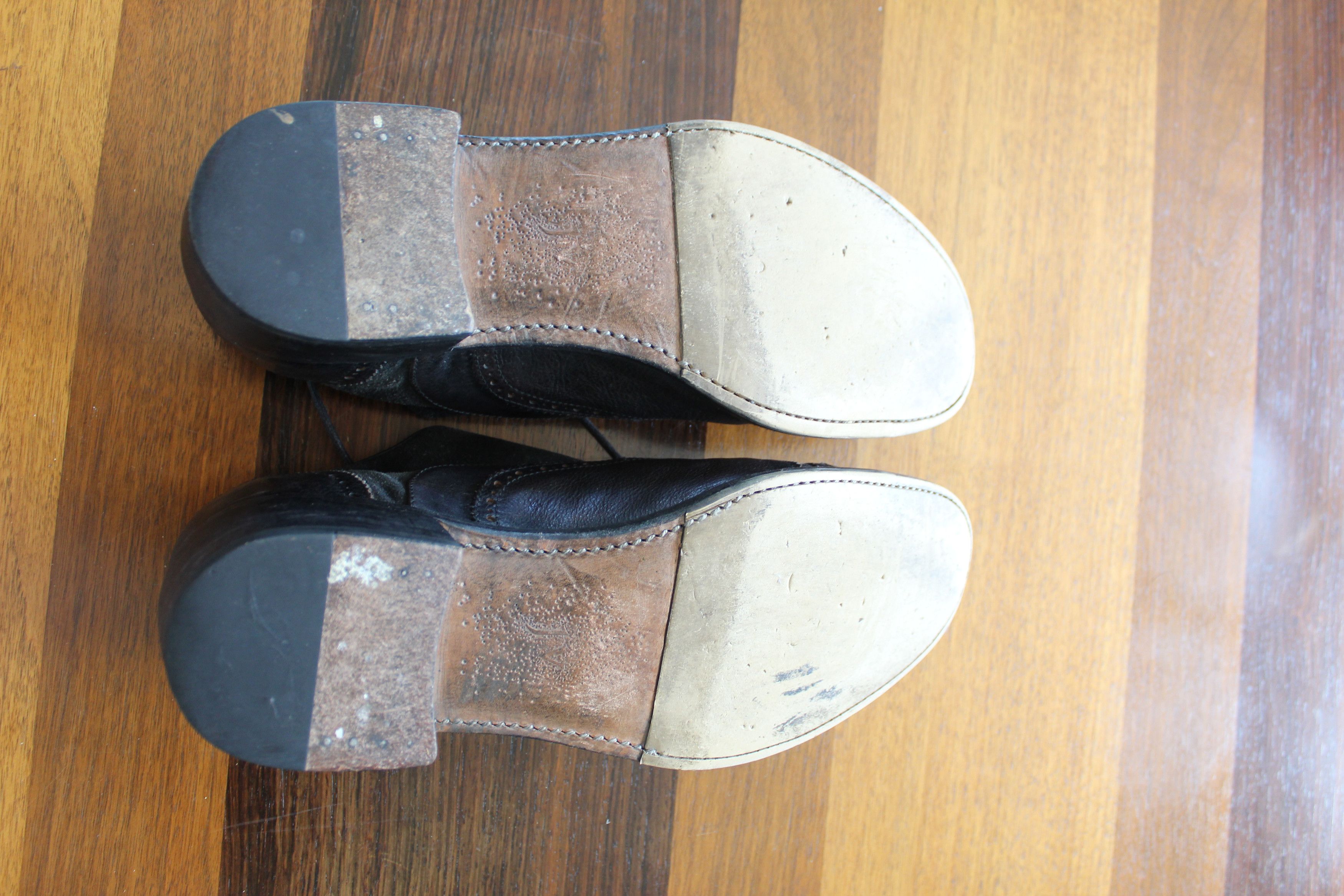 John Varvatos Varvatos Handmade, Two-Tone Double Balmoral w/ Cuban Heel Size US 11 / EU 44 - 8 Thumbnail
