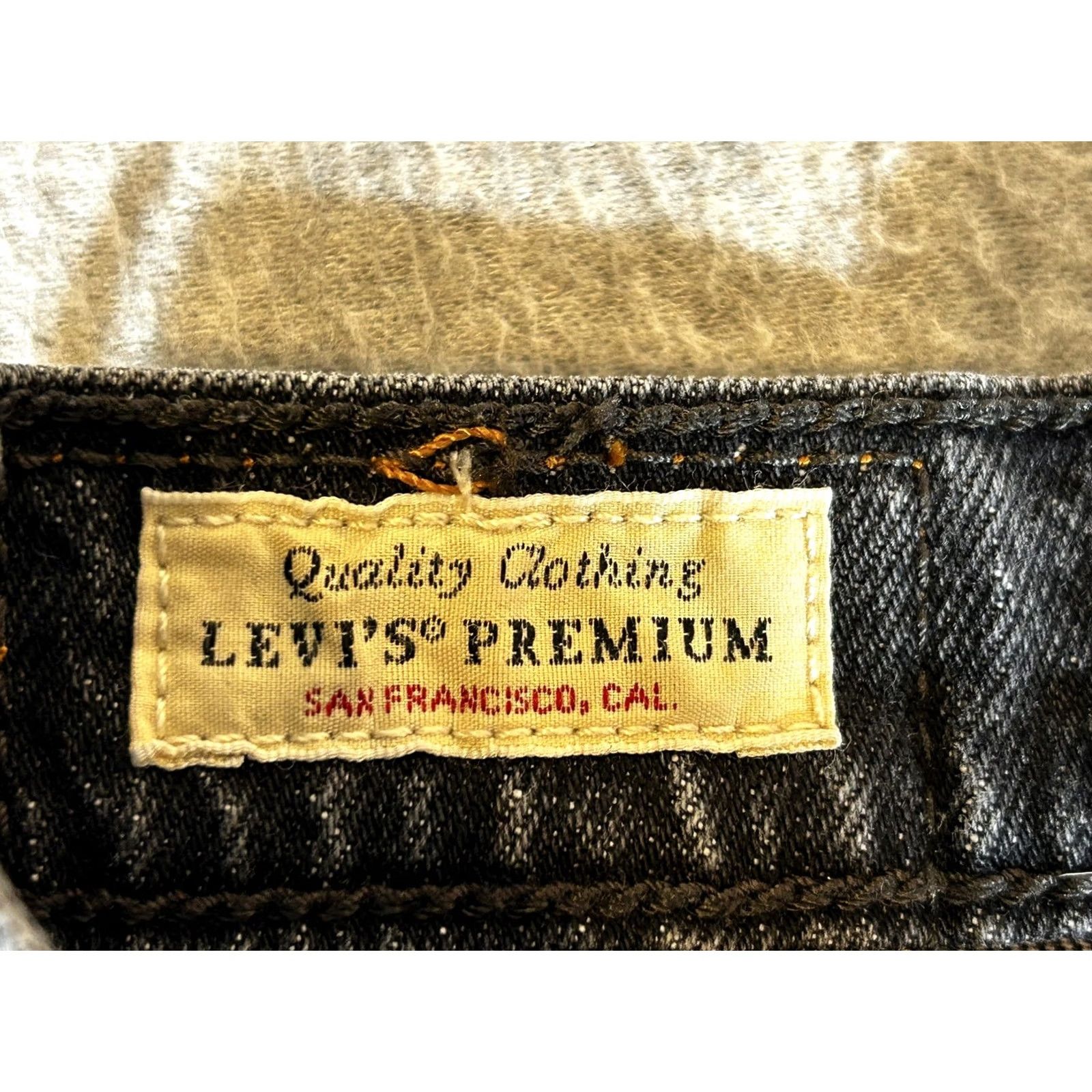 Levi's Levi's 501 Jeans Womens Skinny High Rise Button Fly Black Charcoal Wash W26 L28 Denim Cotton Blend Spandex 5-Pocket Slim Size 26" / US 2 / IT 38 - 7 Thumbnail