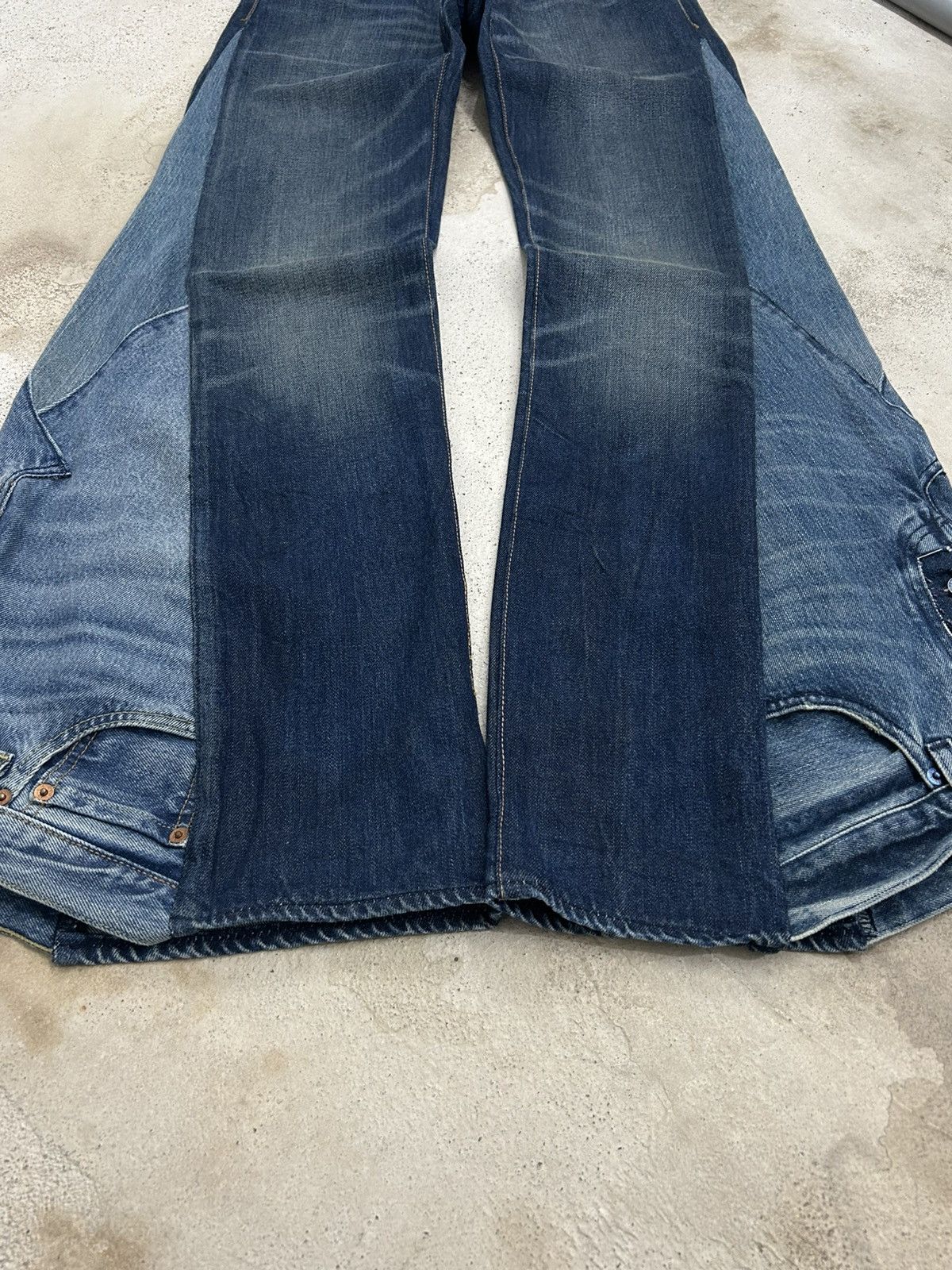 Levi's Levis Upcycled Custom Y2k Wide Leg Jeans Flared Size US 29 - 3 Thumbnail