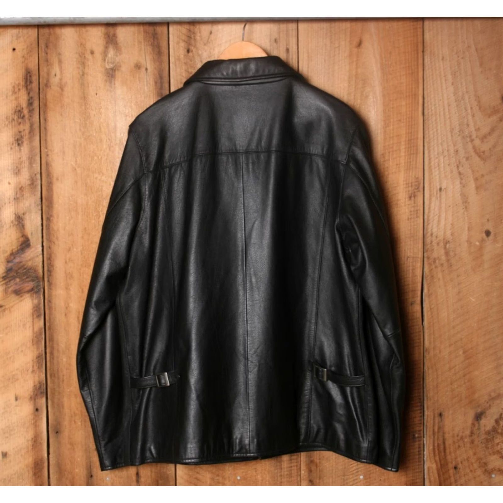 Eddie Bauer EDDIE BAUER Leather Stine Jacket Women's XL Tall Black Biker Zip Coat Shirt/Hoodie? Size XL / US 12-14 / IT 48-50 - 6 Thumbnail