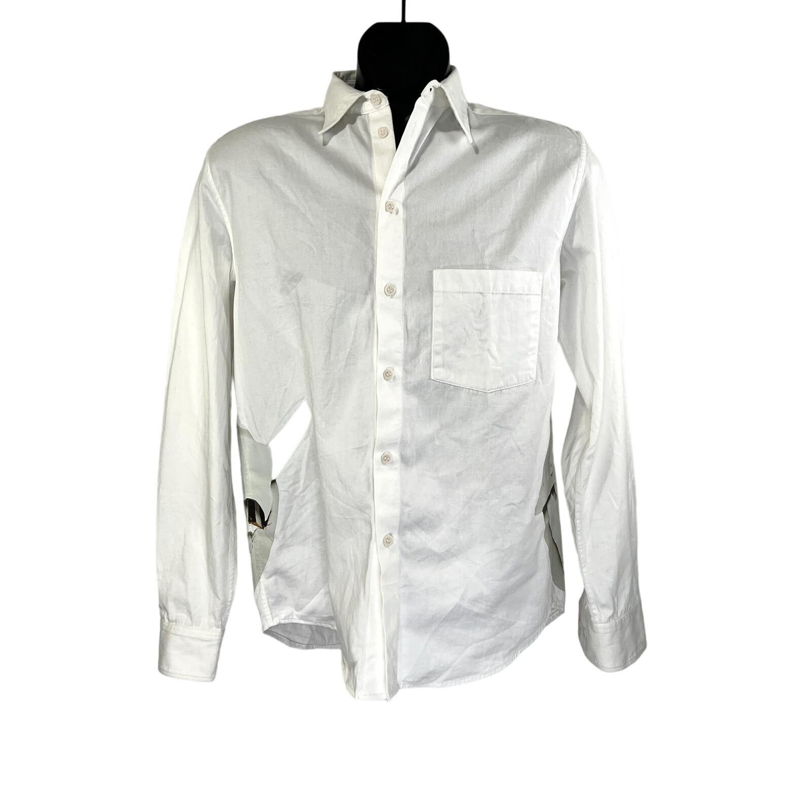 Rochambeau Rochambeau x Aaron Curry Button Up Shirt White 2018 Runway Size US S / EU 44-46 / 1 - 2 Thumbnail
