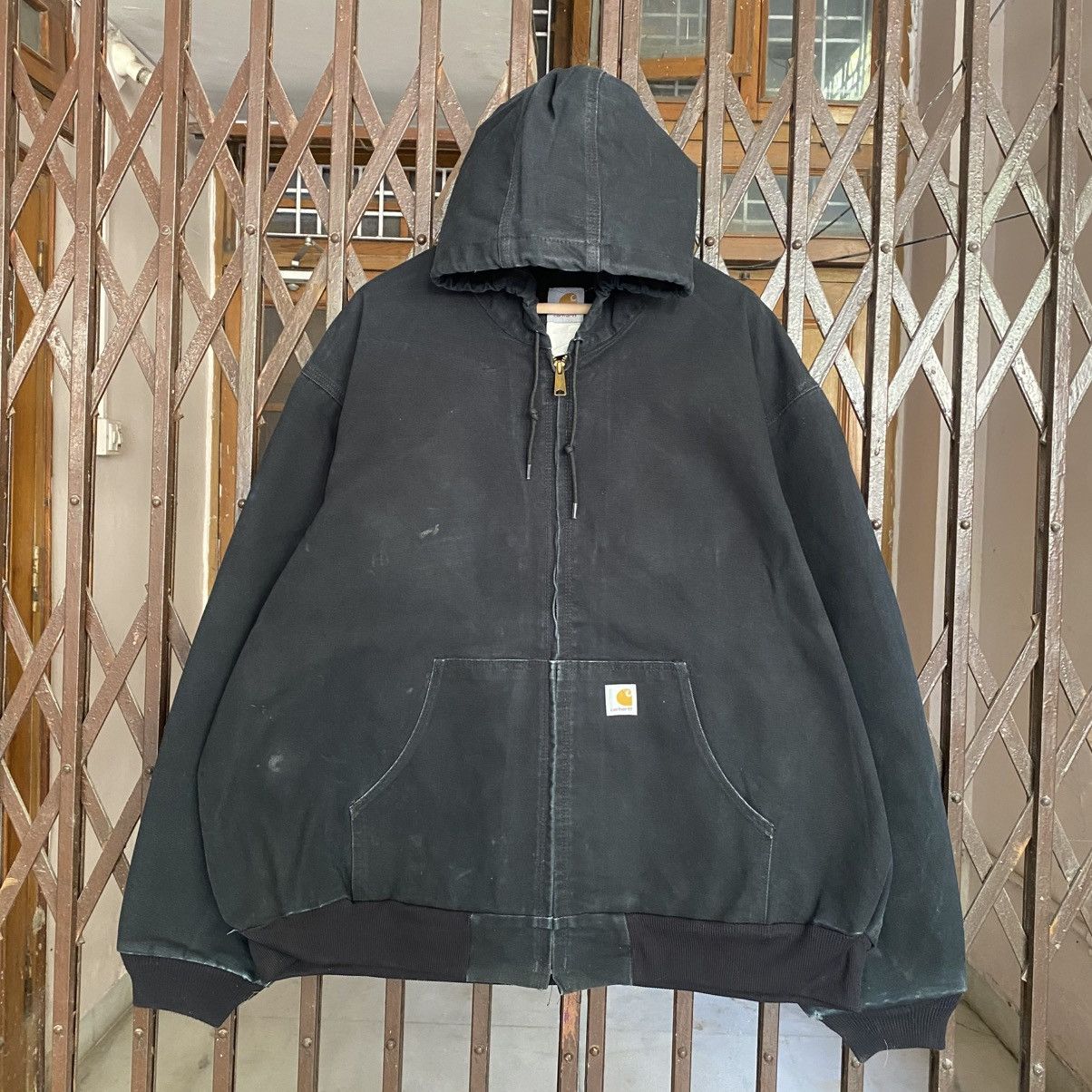 Carhartt Vintage Carhartt Black Active Hooded Jacket Size US XXL / EU 58 / 5 - 1 Thumbnail