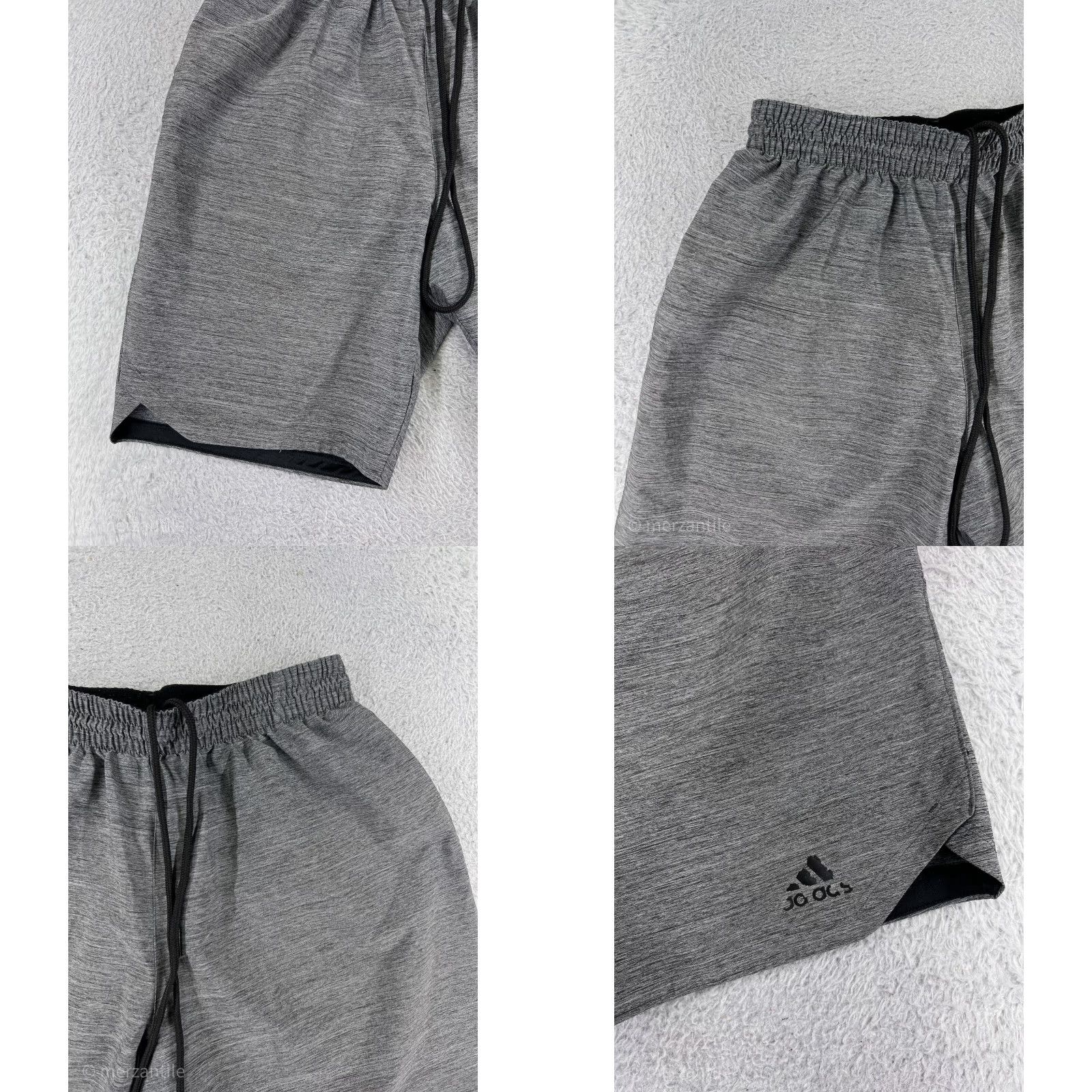 Adidas Adidas Womens Short Athletic Shorts S Gray Cotton Blend Stretch breathable quick dry Fitness Gym Running Jogging Sports Size 28" / US 6 / IT 42 - 8 Thumbnail