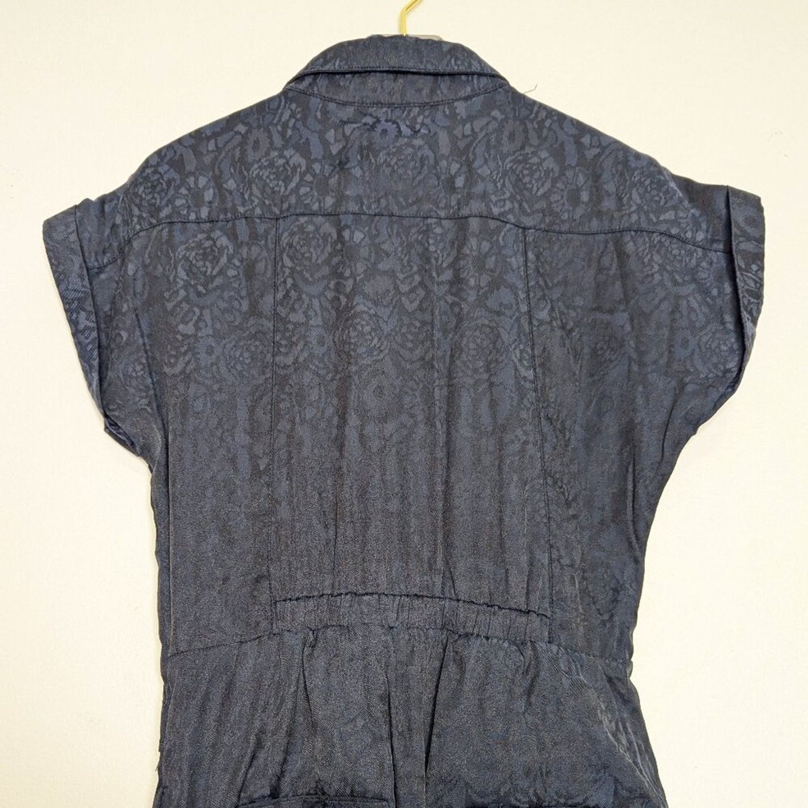 Anthropologie Anthropologie Ettitwa Navy Blue Floral Print Jumpsuit Size 2 Size 26" / US 2 / IT 38 - 5 Thumbnail
