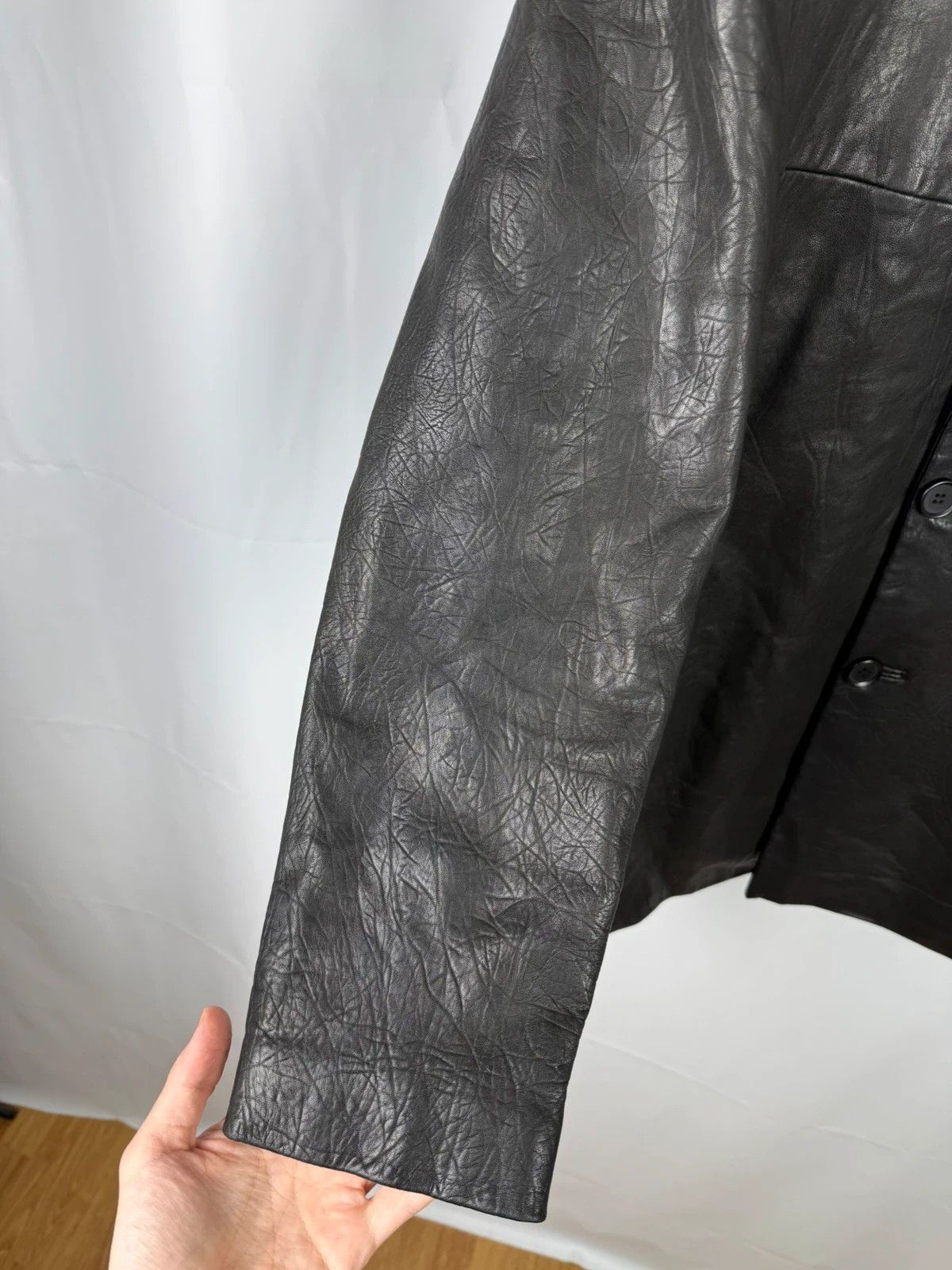 Other Demure Genuine Leather Coat Jacket Structured size M Size US M / EU 48-50 / 2 - 4 Thumbnail