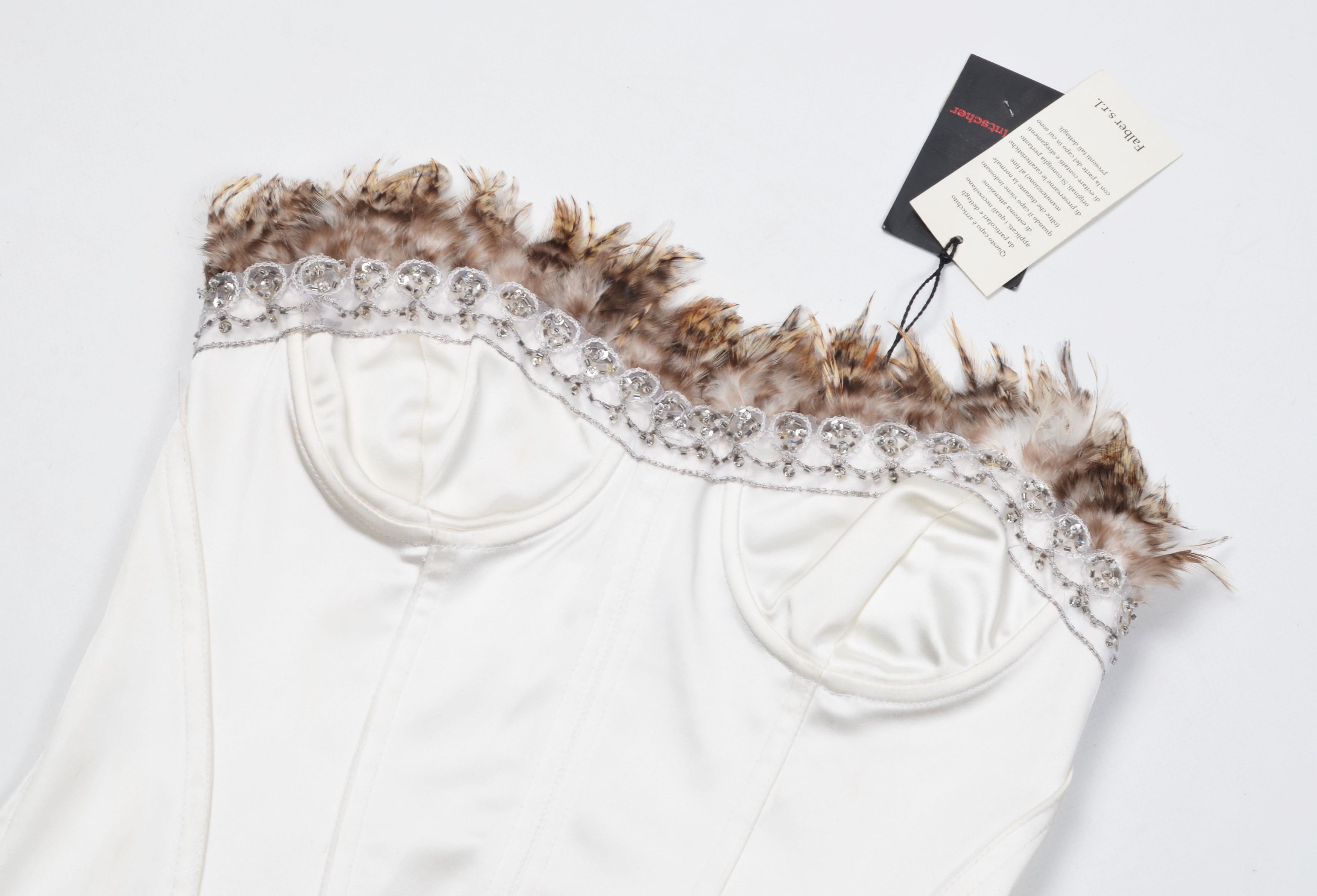 Vintage Vintage MARIA INTSCHER Y2K Real Feather Fairy Corset Size M / US 6-8 / IT 42-44 - 5 Thumbnail