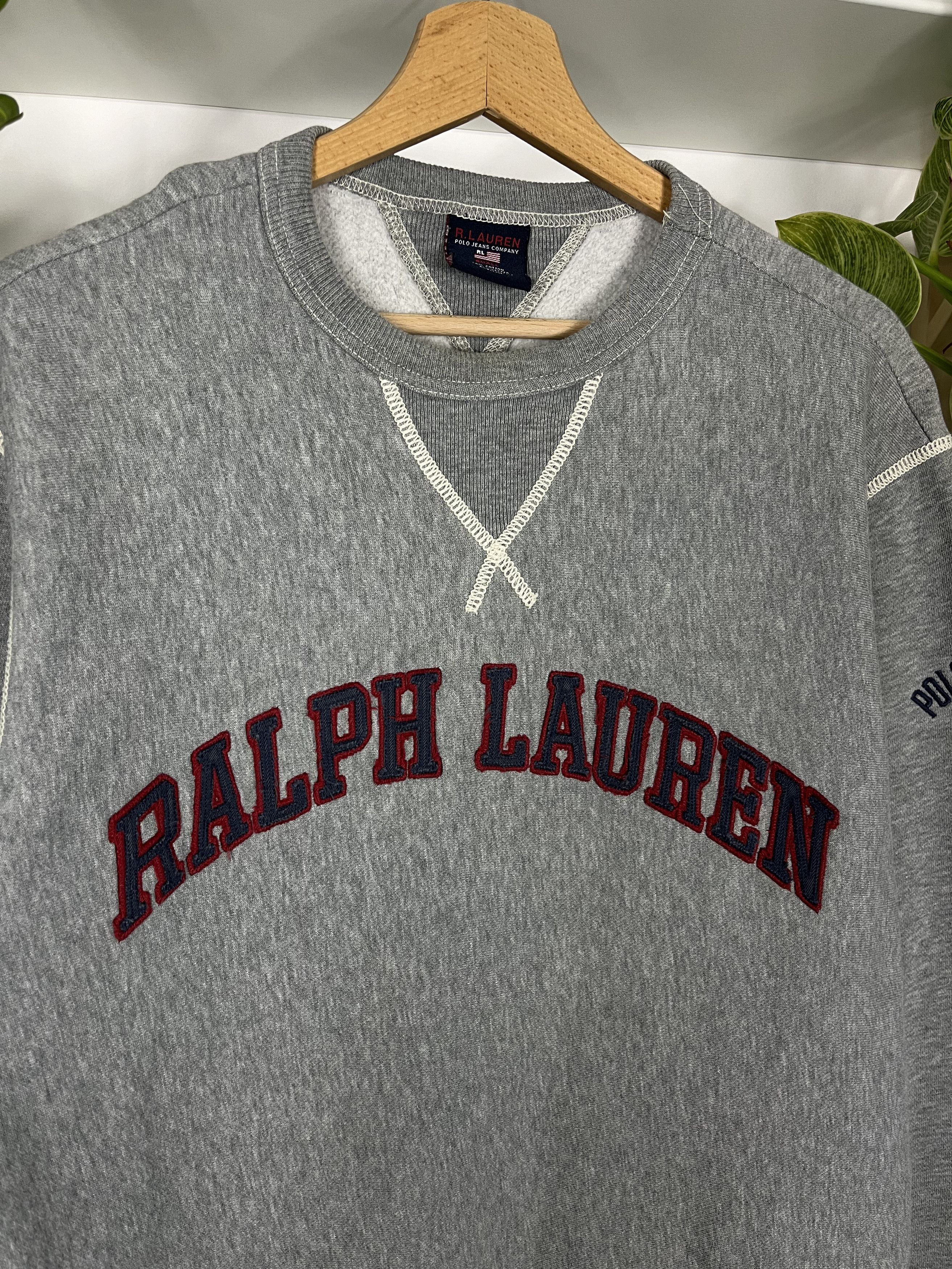 Polo Ralph Lauren × Ralph Lauren × Vintage Polo Ralph Lauren Big Logo Sweatshirt Size US S / EU 44-46 / 1 - 2 Thumbnail