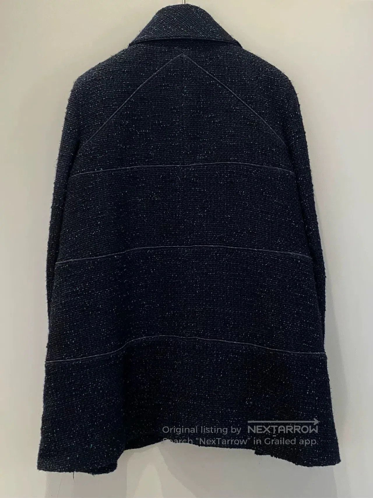 Chanel Chanel 18k Forest Green Tweed Collar Coat. Size US M / EU 48-50 / 2 - 3 Thumbnail
