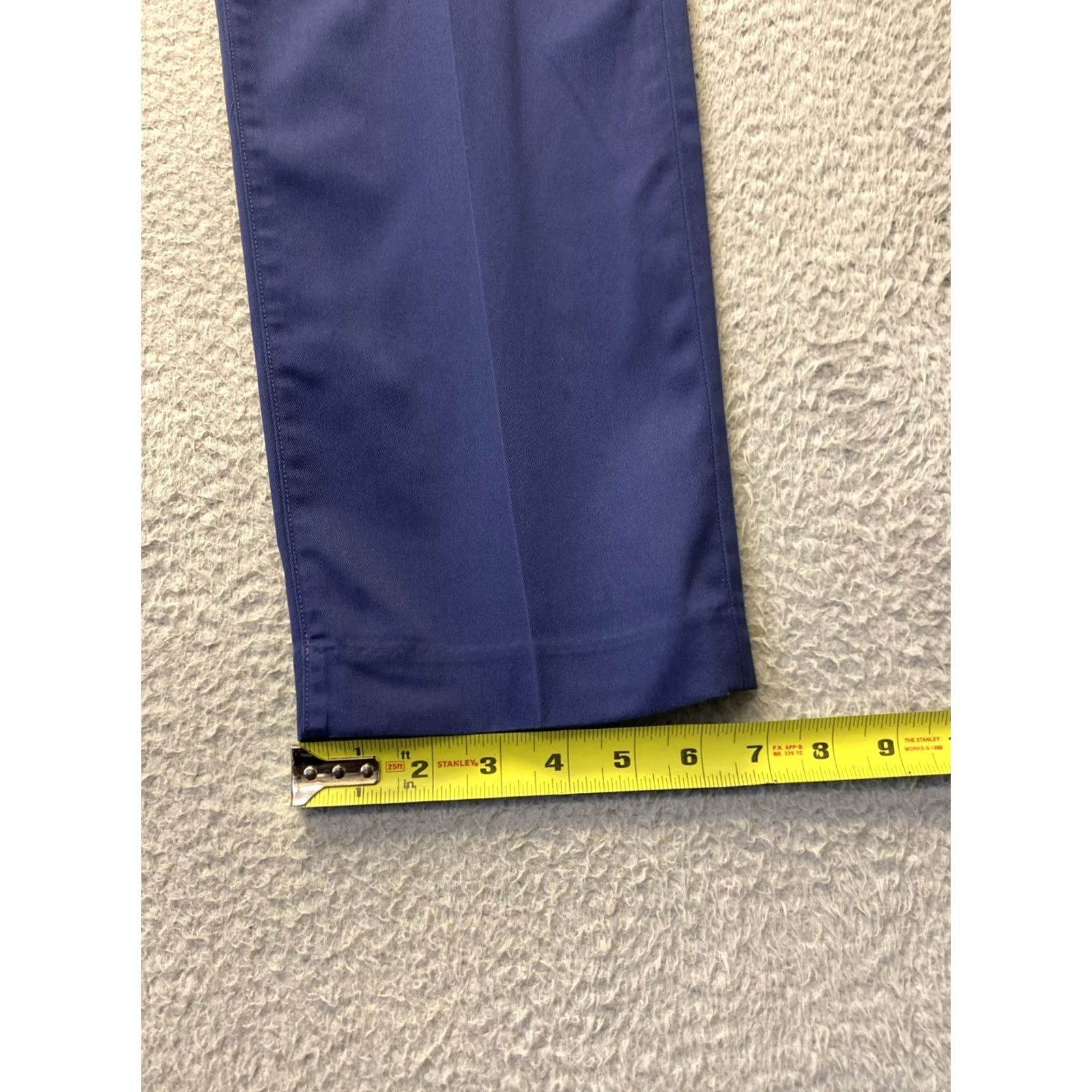 Bonobos Bonobos Chino Pants Slim Men's 34x30 Blue Cotton Blend Stretch Flat Front 5-Pocket Logo Straight Rise Mid Vintage: No Size US 34 / EU 50 - 5 Thumbnail