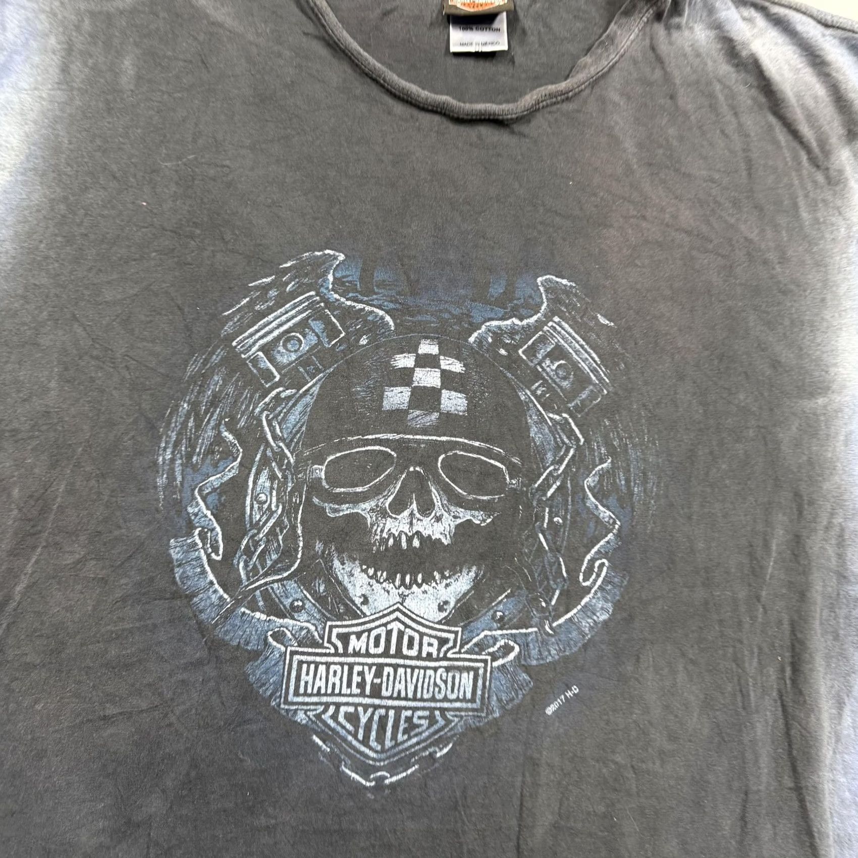 Harley Davidson Harley-Davidson Shirt Mens XL Gray Ridge Runner Chattanooga Skull Graphic Tee Size US XL / EU 56 / 4 - 2 Thumbnail