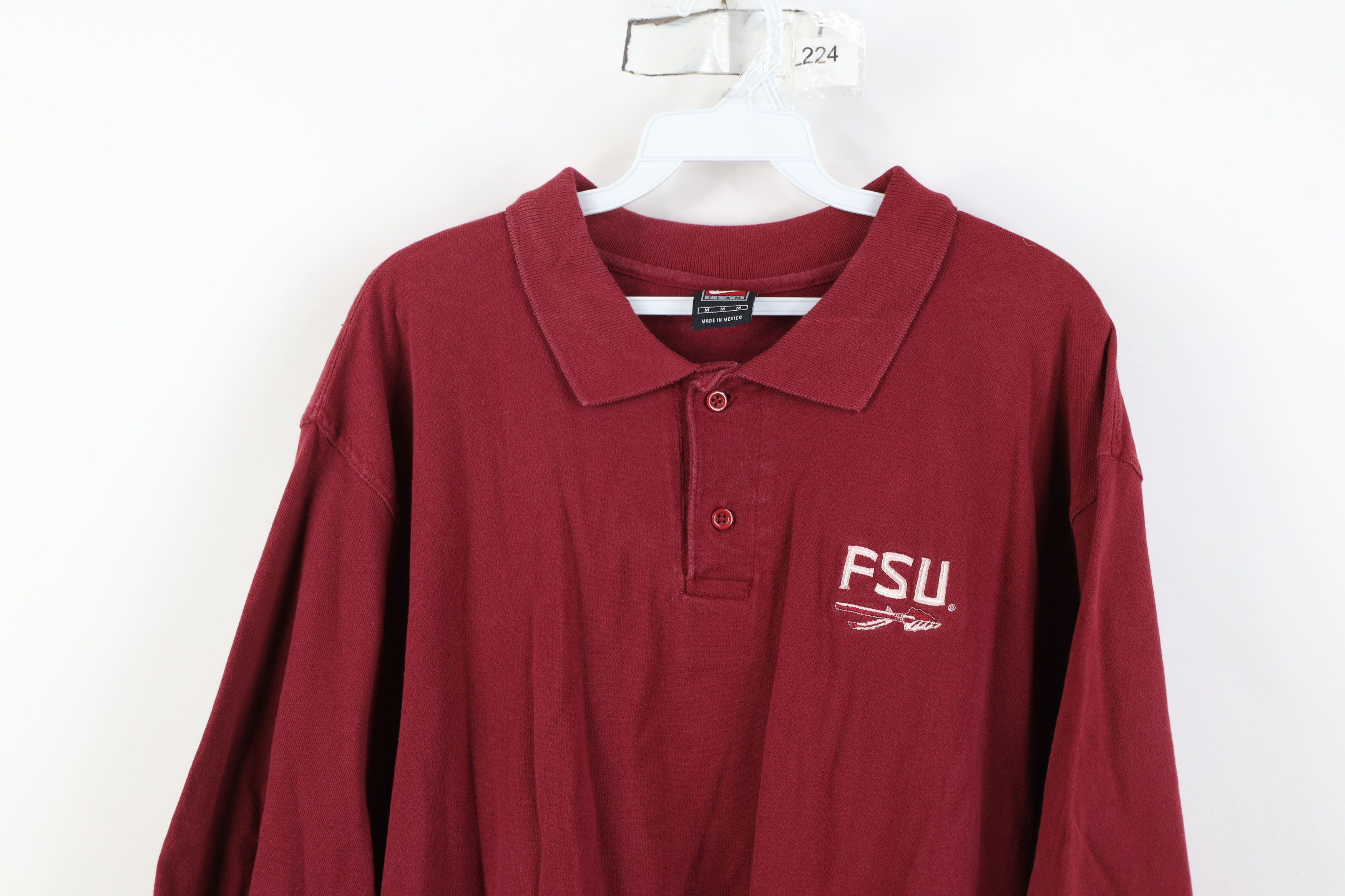 Nike Vintage Nike Florida State University Collared Polo Shirt Size US M / EU 48-50 / 2 - 2 Thumbnail