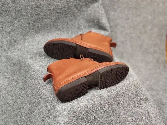 Trippen Trippen Germany Slow f Lacu up Brown Leather Unizes Boots Size US 7 / EU 40 - 25 Thumbnail