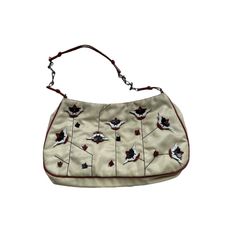 Prada Prada Bird Embroidery Shoulder Bag One Size Size ONE SIZE - 1 Thumbnail