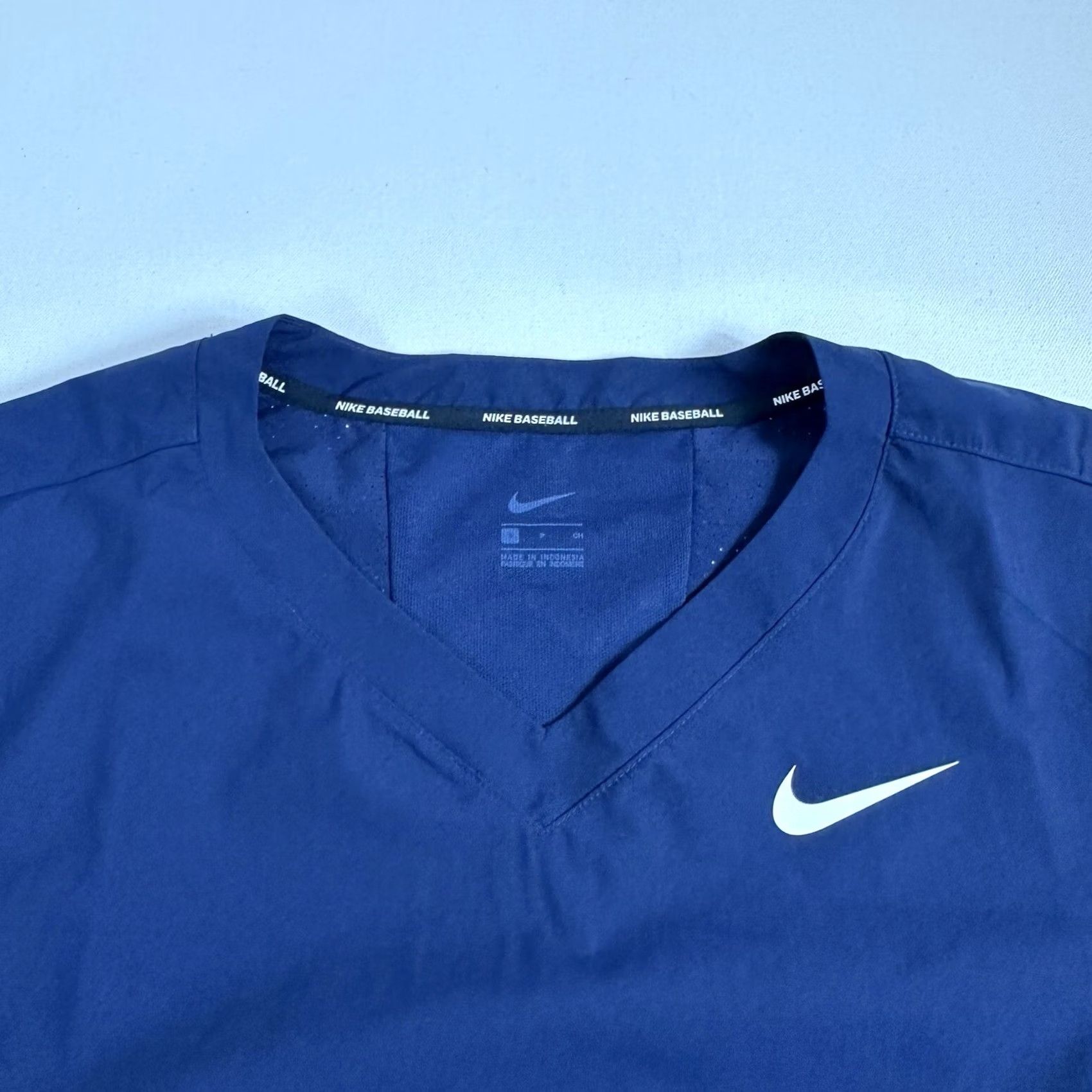 Nike Nike Baseball Mens Blue 3/4 Sleeve Jacket Team Small Activewear Nike Hot 3/4 Sleeve Pullover Knit Polyester Jacket Size US S / EU 44-46 / 1 - 6 Thumbnail