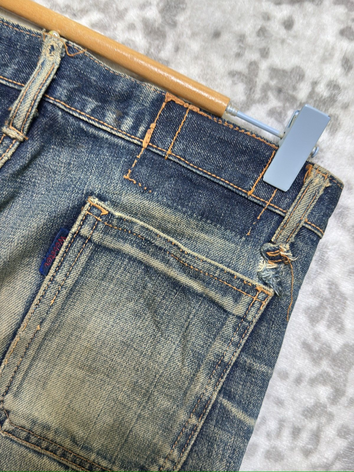 Vintage Vintage Wester Flared Bush Pant Distressed USA Workwear Size US 29 - 12 Thumbnail