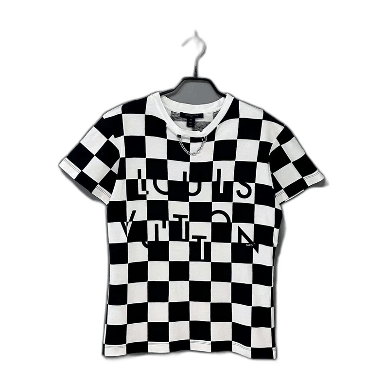 Louis Vuitton Louis Vuitton Black White Checkerboard Short Sleeve Size US M / EU 48-50 / 2 - 1 Thumbnail
