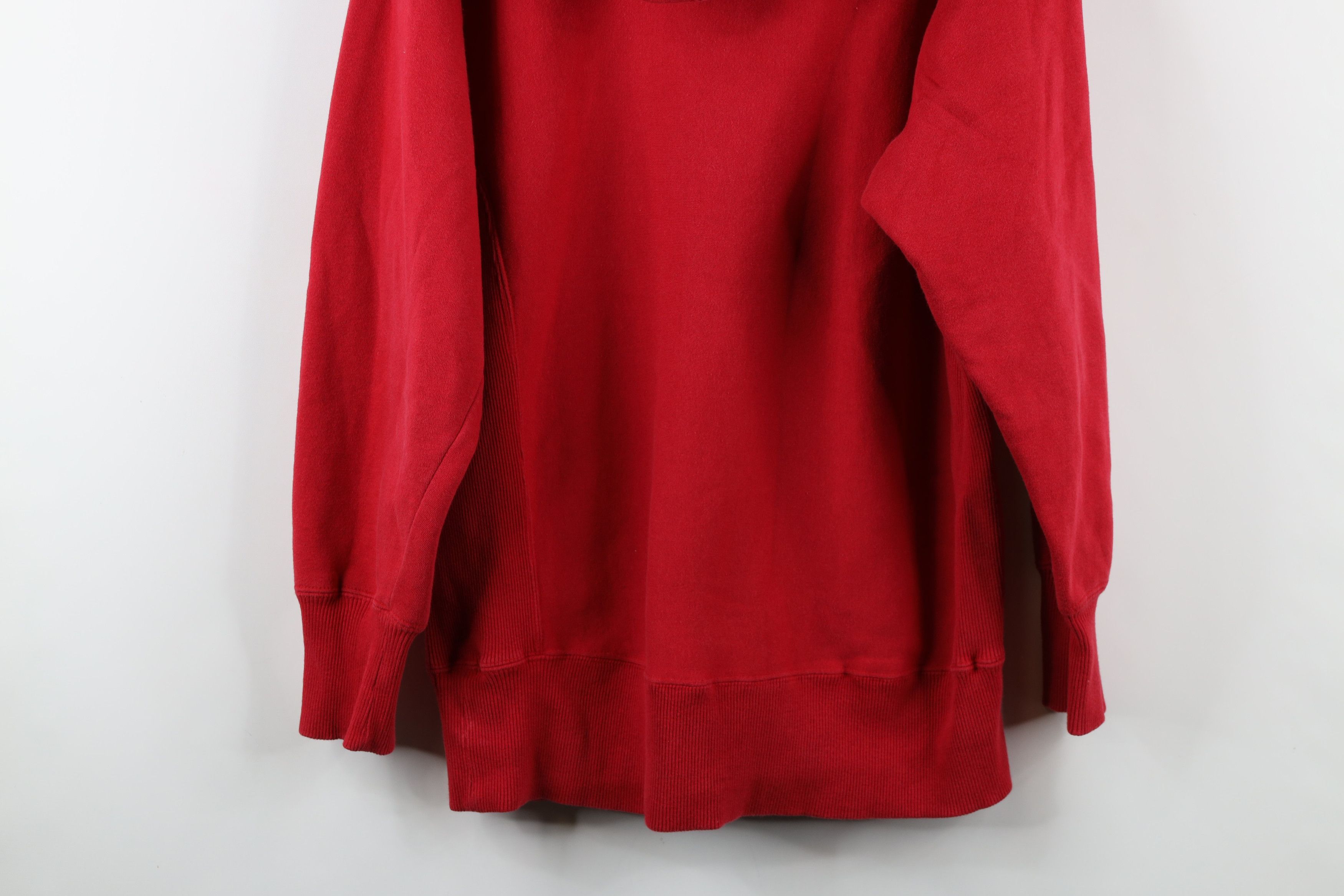 Vintage Vintage Y2K Streetwear Heavyweight Hoodie Sweatshirt Red Size US S / EU 44-46 / 1 - 13 Thumbnail