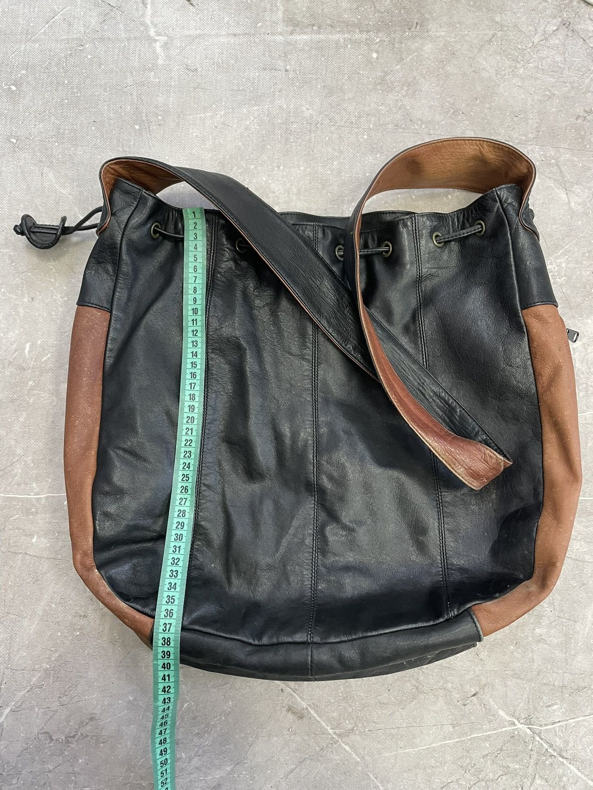 KMRii Avant garde leather messenger bag y2k kmrii style hype Size 40 - 12 Thumbnail
