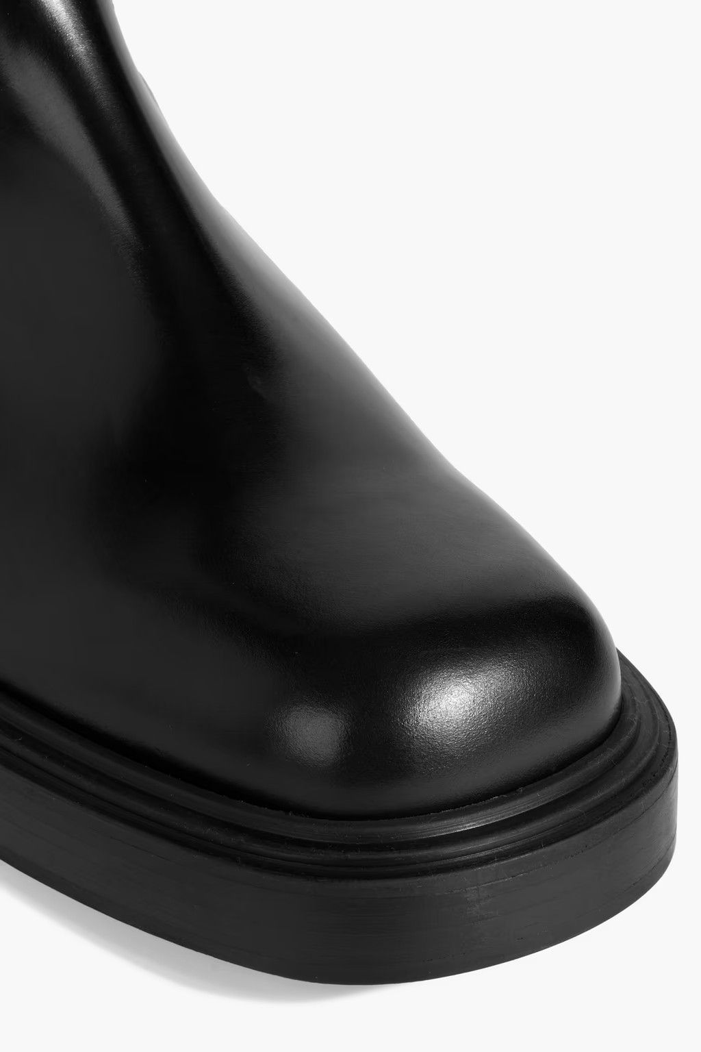 Salvatore Ferragamo o1s1rm1224 Leather Boots in Black Size US 5.5 / IT 35.5 - 4 Thumbnail