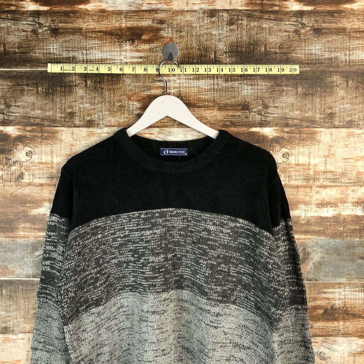 Hang Ten × Homespun Knitwear × Vintage Hang Ten Grey vintage Knitwear #A1570 Size US M / EU 48-50 / 2 - 2 Thumbnail