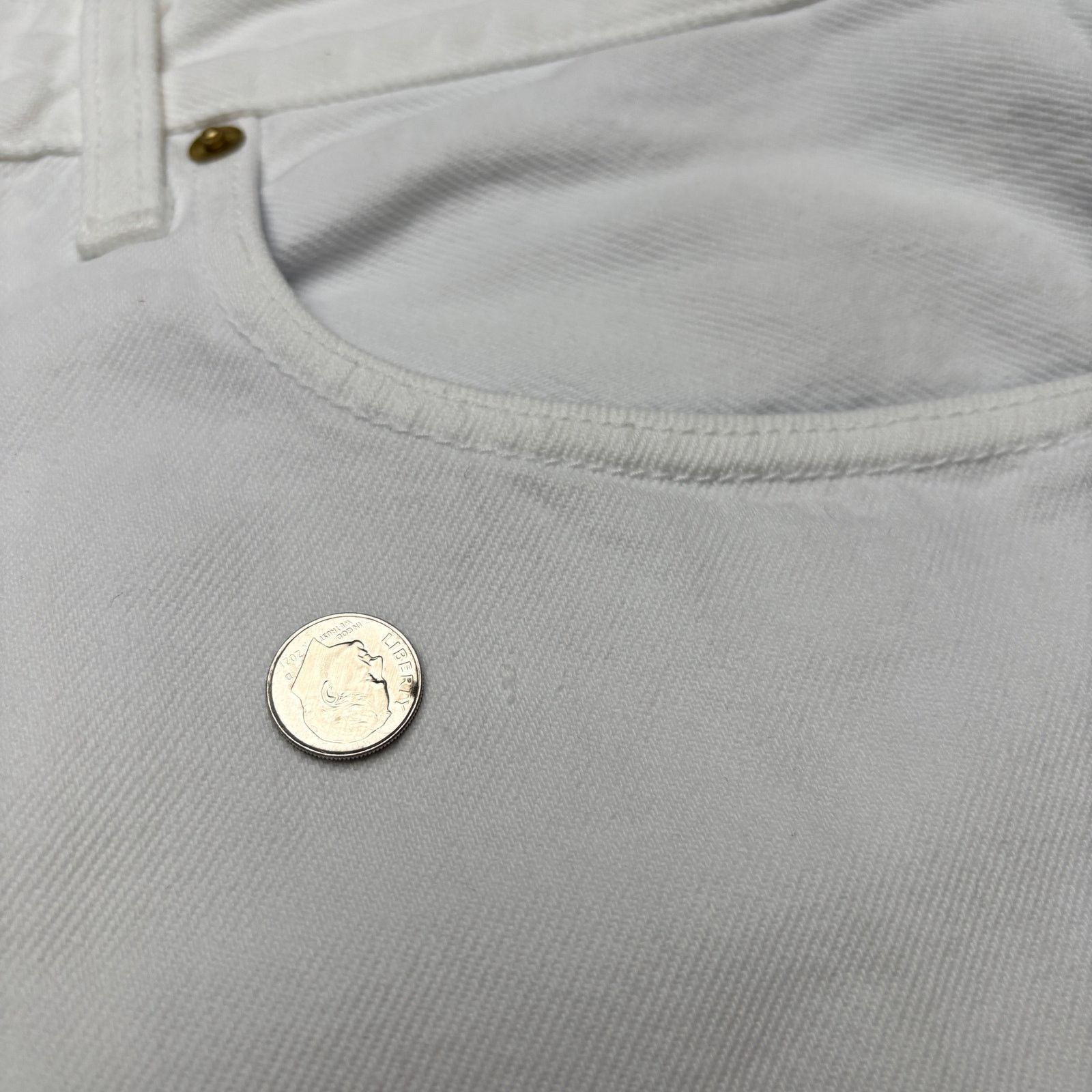 Sid Mashburn $185 Sid Mashburn Slim Straight Jeans 36x34 White Denim Size US 36 / EU 52 - 9 Thumbnail