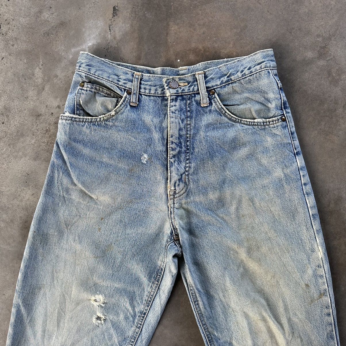 Edwin W28🔥Vintage Edwin Distressed Faded Rusty Denim Jean Pant Size US 28 / EU 44 - 3 Thumbnail