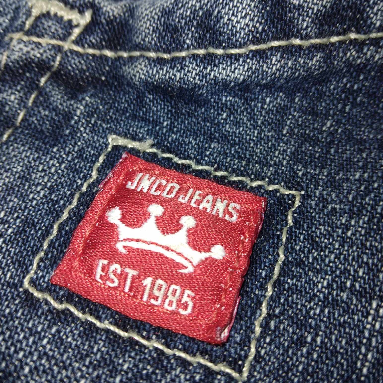 JNCO JNCO Red Crown Jean Shorts Size US 33 - 2 Thumbnail