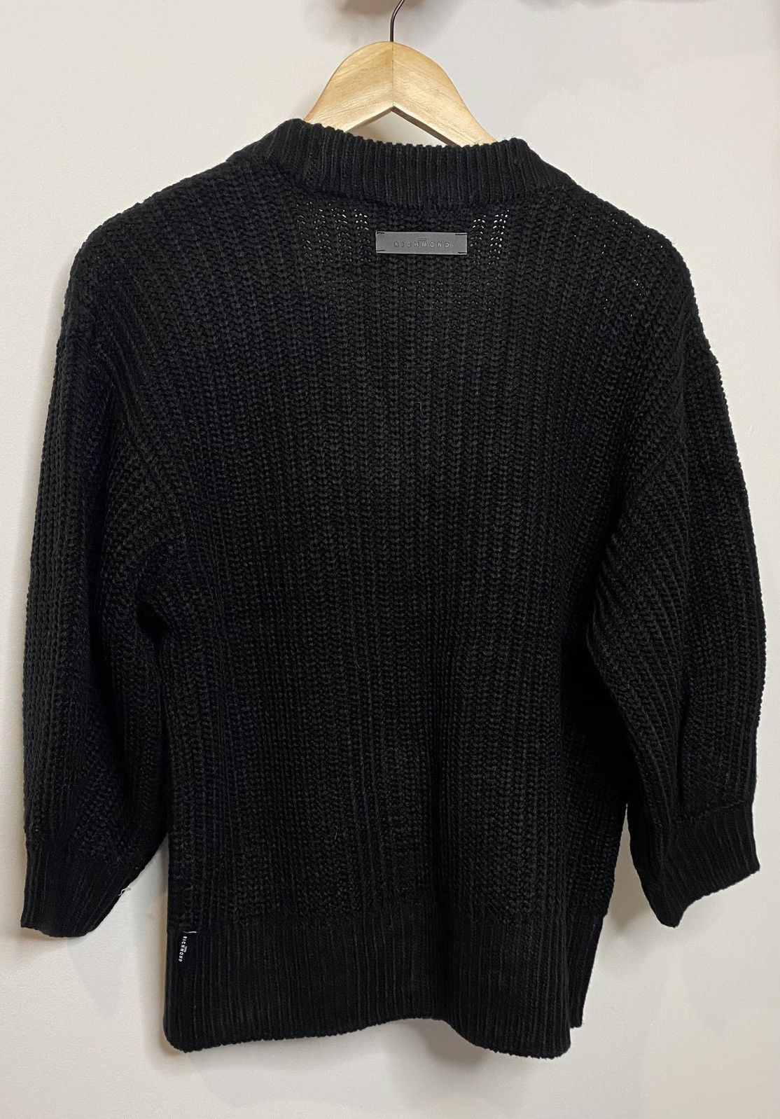 John Richmond Hohn Richmond Black Cardigan Size S / US 4 / IT 40 - 4 Thumbnail