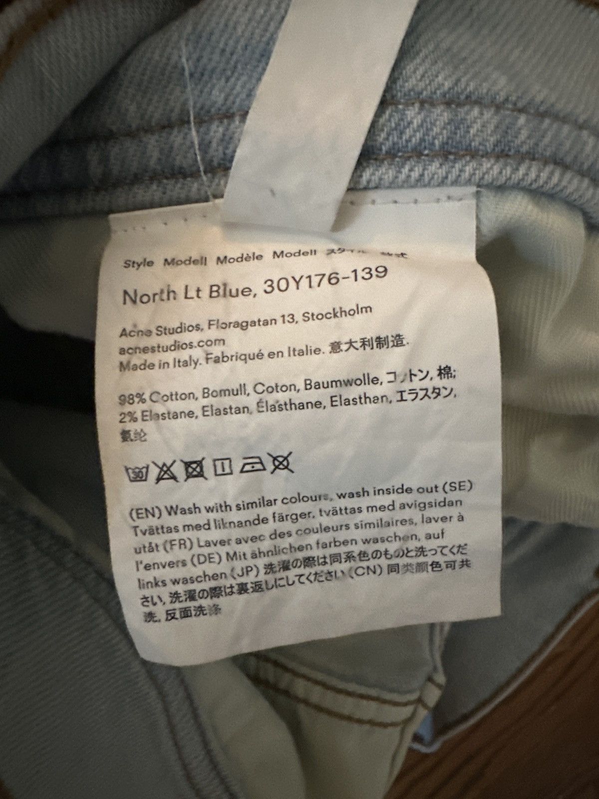 Acne Studios Acne Stuid Bla Konst North Skinny Fit Jeans Size US 30 / EU 46 - 4 Thumbnail