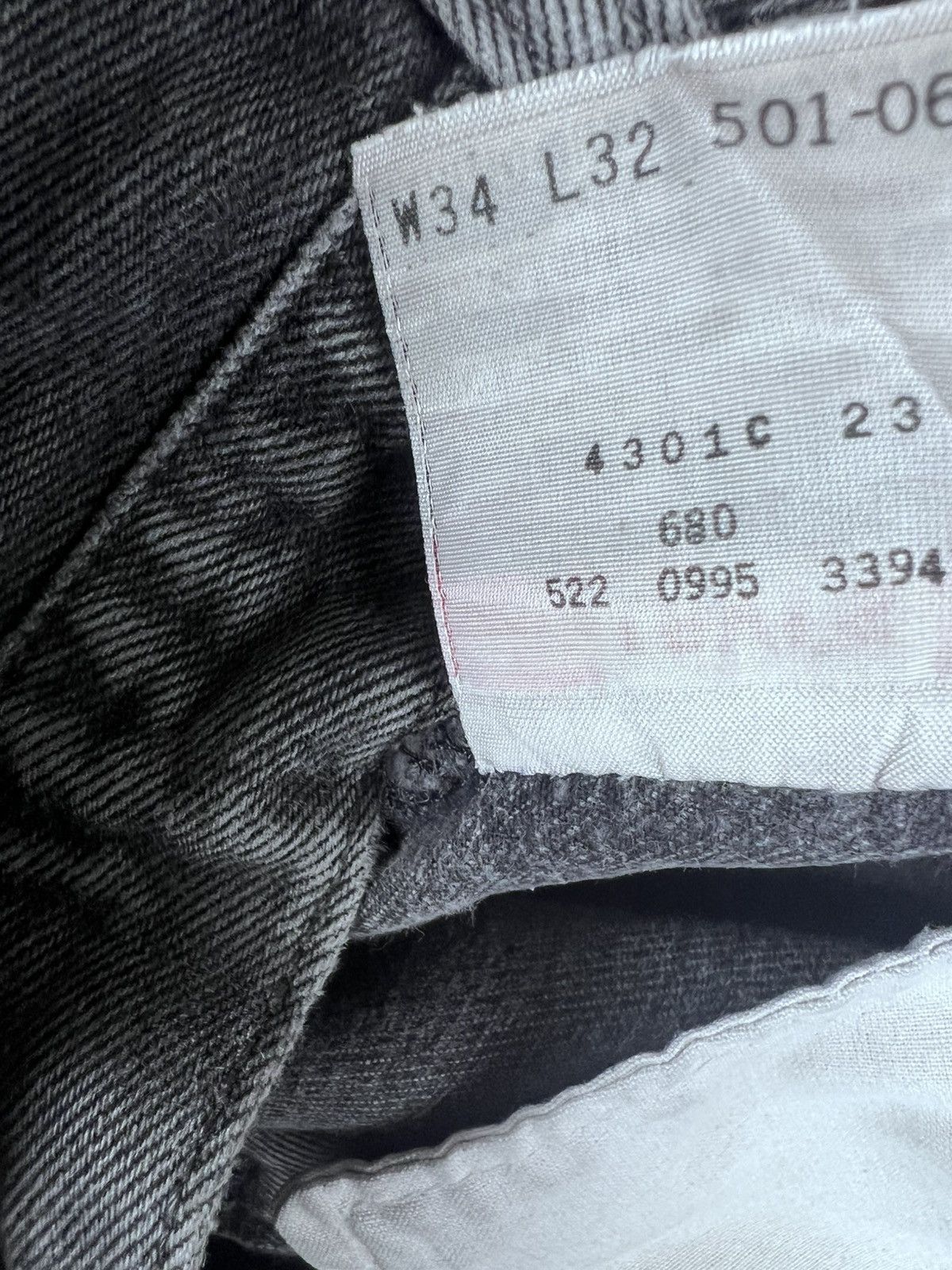 Levi's Vintage Levis Jeans Mens 34x32 (Fits 31x26.5) Black 501 Size US 31 - 9 Thumbnail