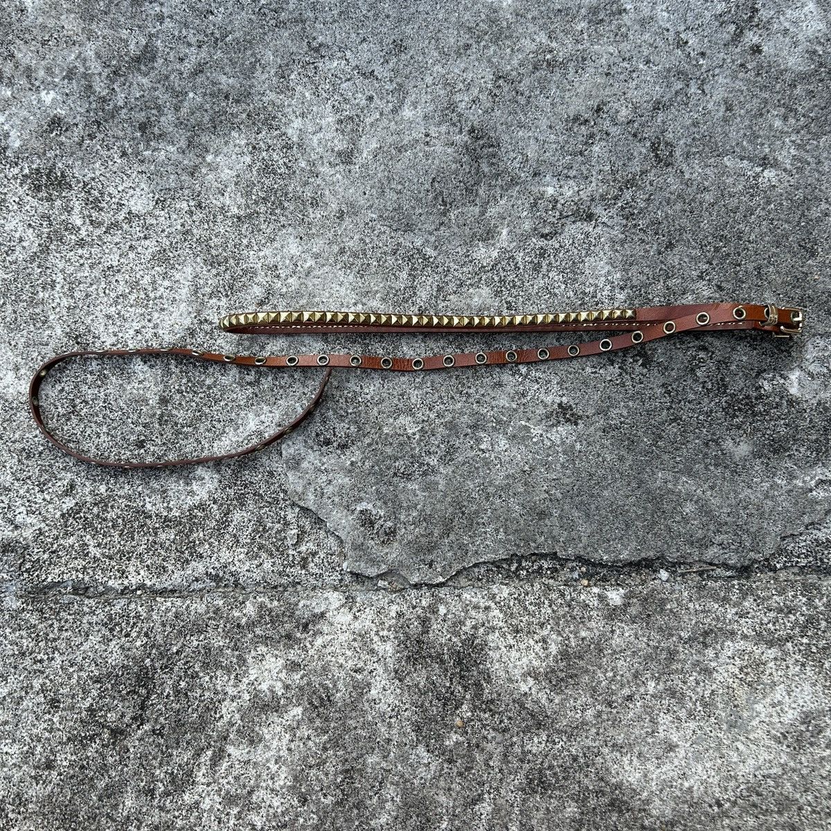 Vintage Vintage leather belt Size ONE SIZE - 2 Thumbnail