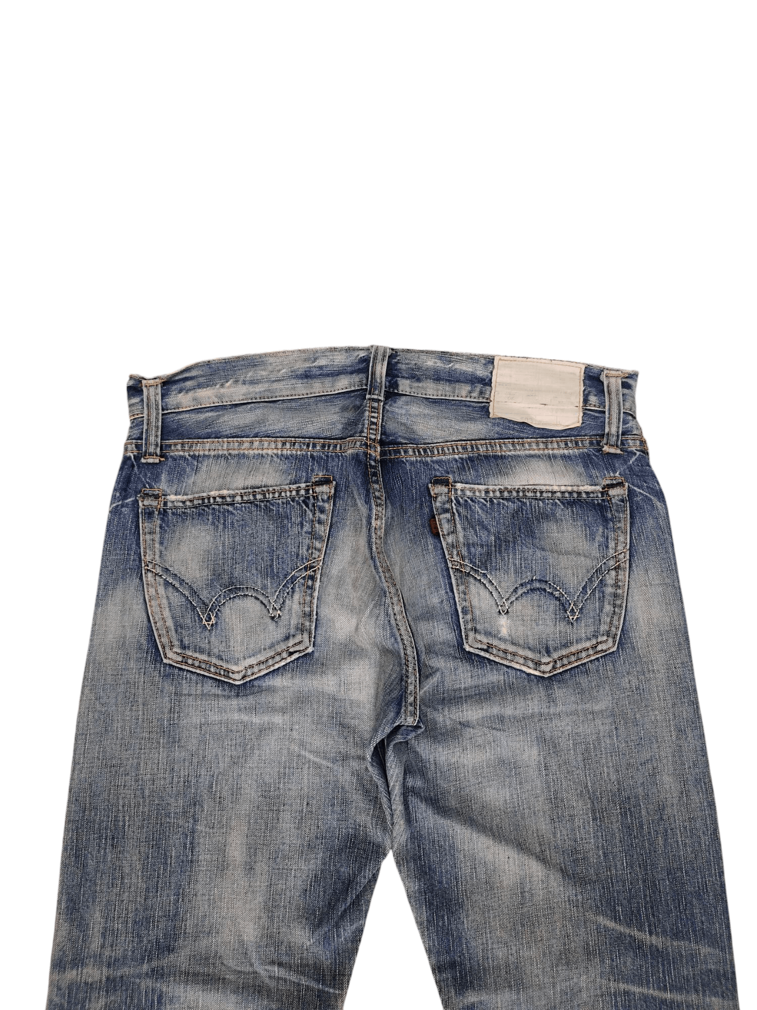 Edwin Vintage Edwin 503 Distress Faded Clawmark Denim Jeans Size US 33 - 10 Thumbnail