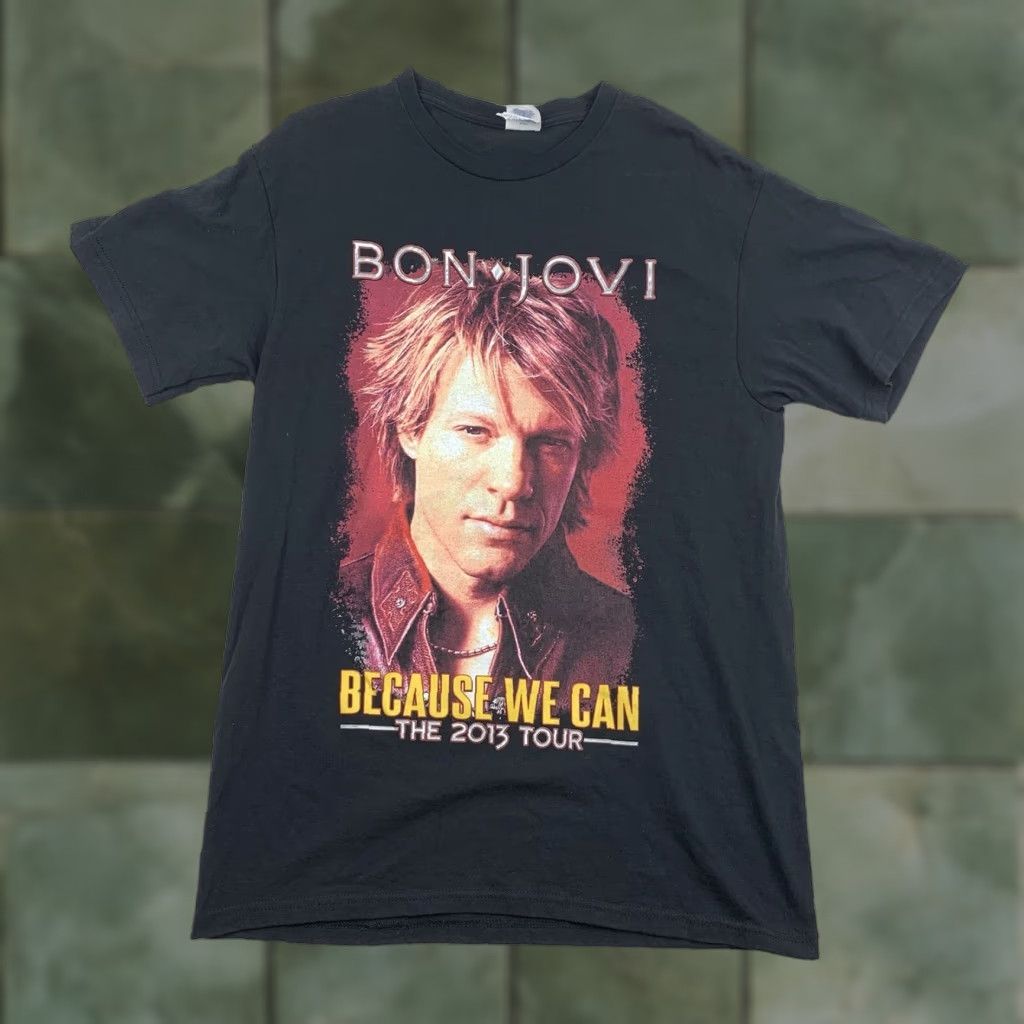 Delta Bon Jovi 2013 Tour T Shirt Adult Medium Black Band Tee Because We Can Tour Music Shirt Mens M Black Band Tee 2013 Tour Bon Jovi Size US M / EU 48-50 / 2 - 1 Thumbnail