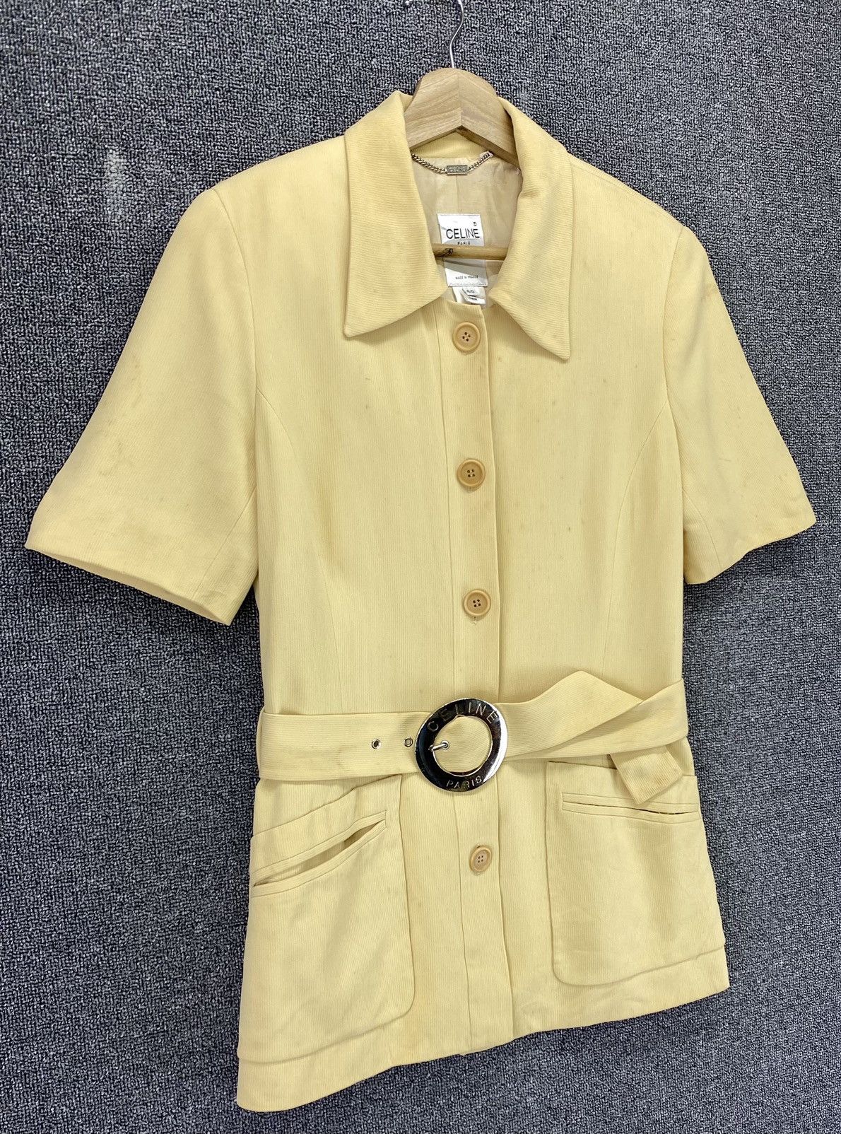 Celine Vintage Celine Paris Shirts Button Up Flannel Size M / US 6-8 / IT 42-44 - 2 Thumbnail