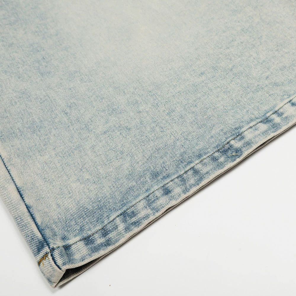 Jean Men's punk distressed loose washed denim shorts Size US 32 / EU 48 - 5 Thumbnail