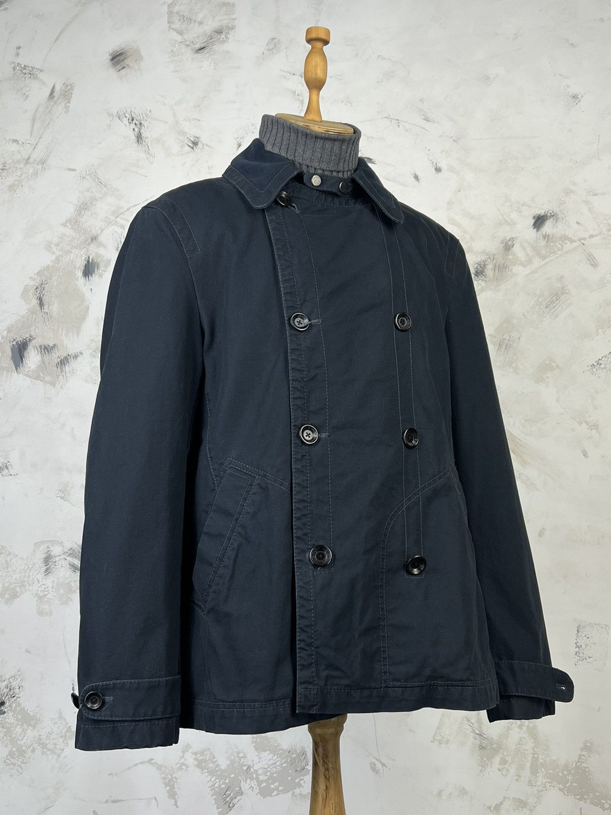 DKNY DKNY Jeans Double Breasted Coat Jacket Size M - L Size US L / EU 52-54 / 3 - 3 Thumbnail