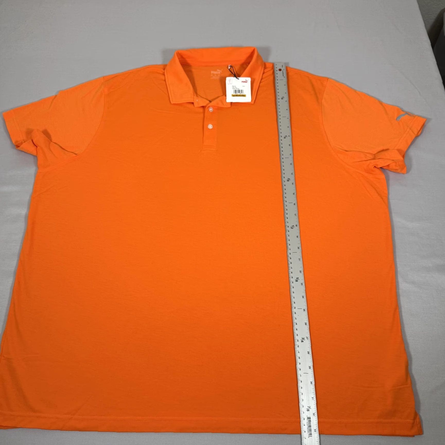 Puma Puma Shirt Mens 4XL Vibrant Orange Polo Fusion Golf Performance Short Sleeve Size US XXL / EU 58 / 5 - 7 Thumbnail
