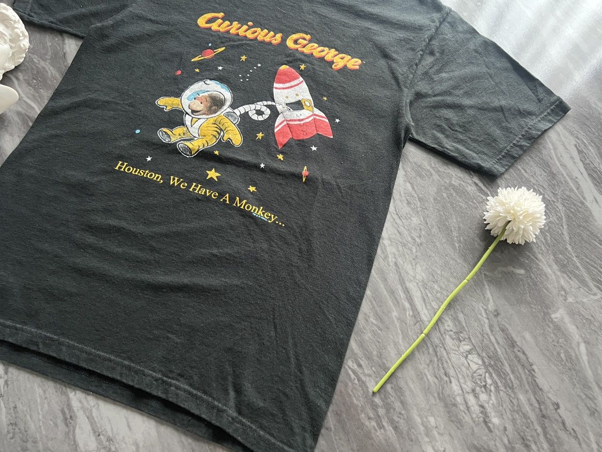 Anime × Cartoon Network × Vintage Curious George : Houston We Have A Monkey Size US S / EU 44-46 / 1 - 4 Thumbnail