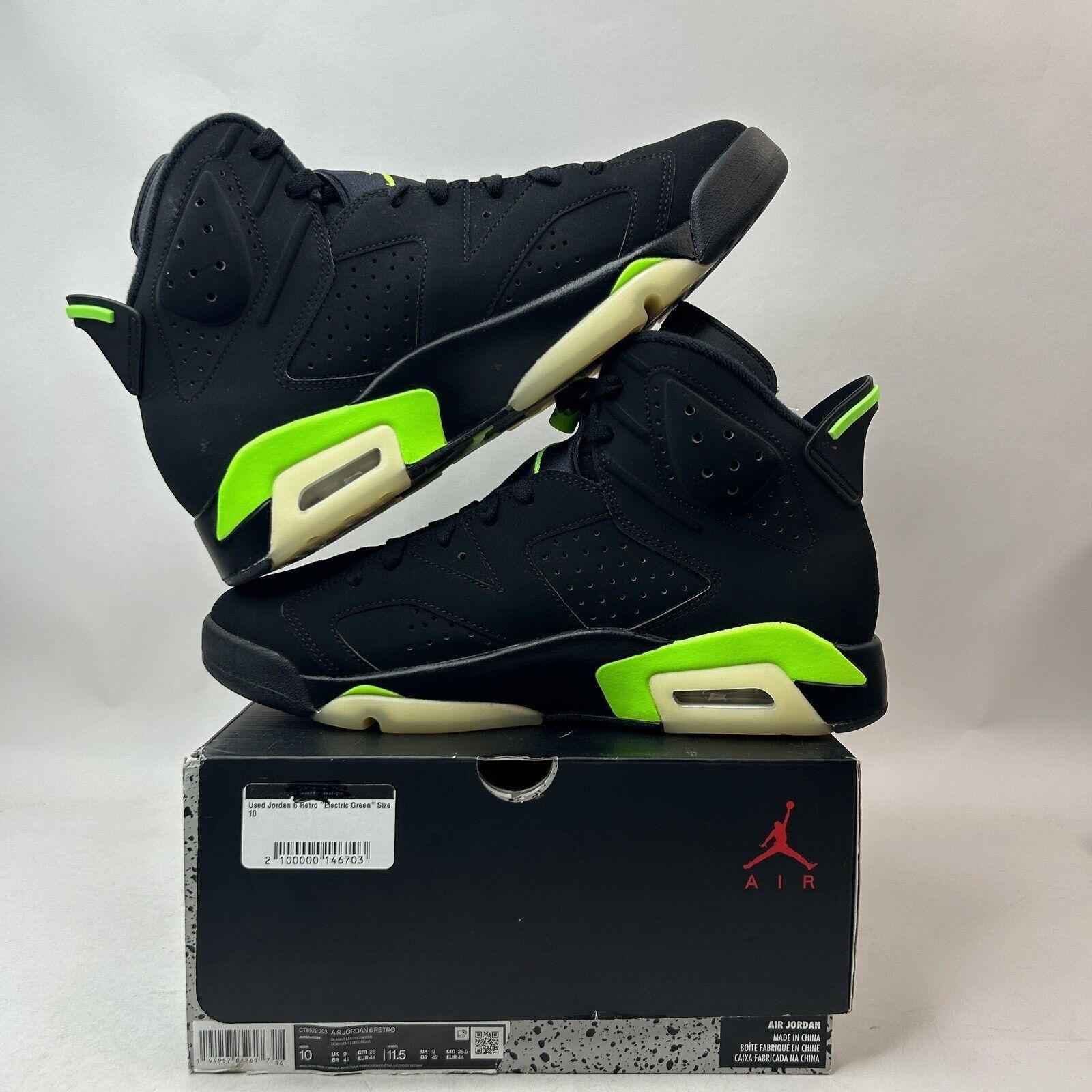 Jordan Brand Nike Shoes Air Jordan 6 Retro “Electric Green” CT8529-003 Size US 10 / EU 43 - 3 Thumbnail