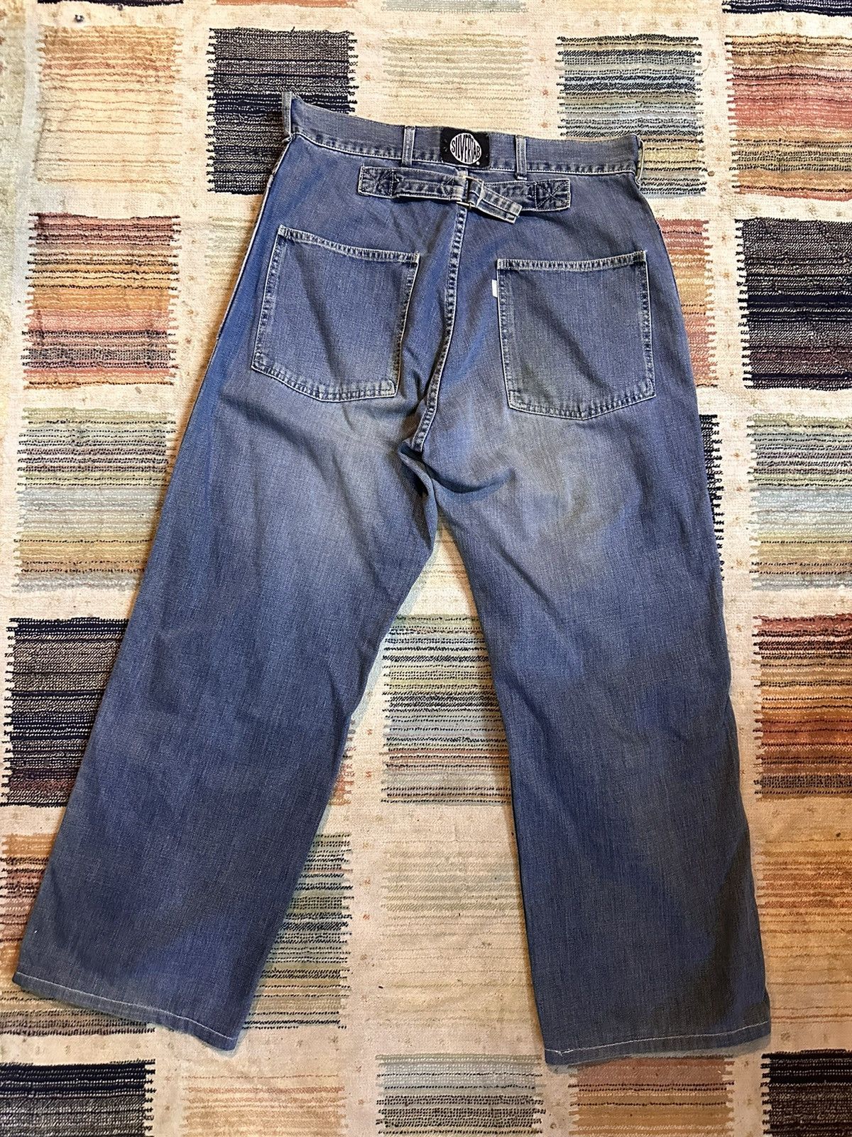 Levi's × Streetwear × Vintage LEVIS Baggy 90s Silver Tab Buckle Back ...